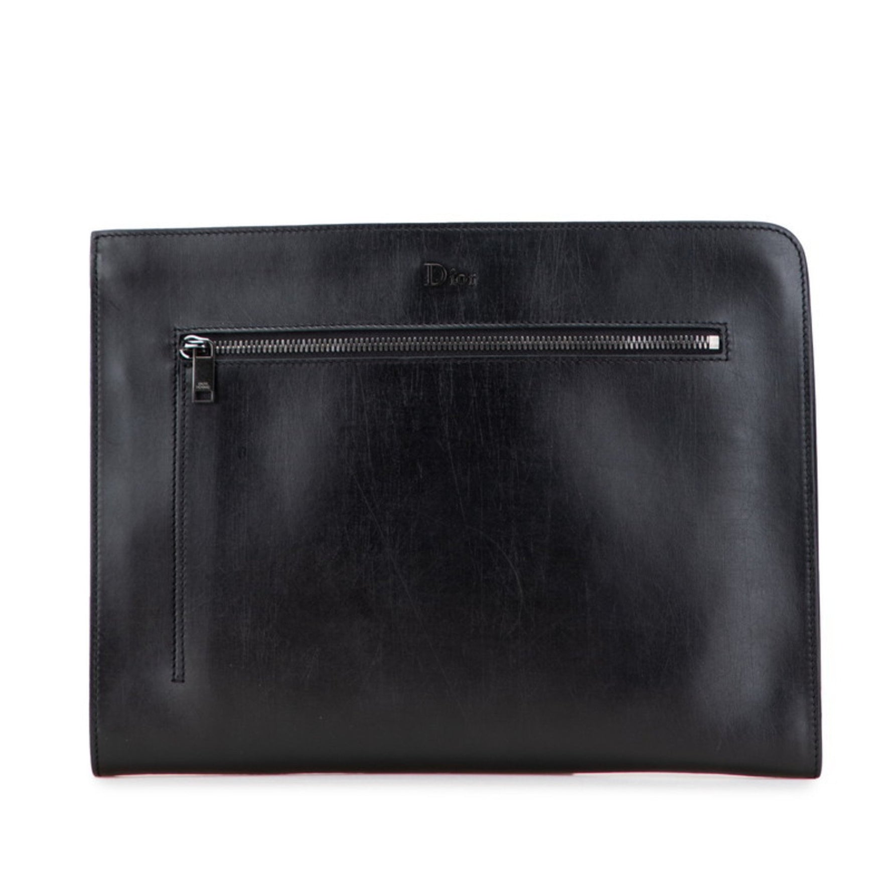 Christian Dior Dior L-shaped clutch bag in leather .
