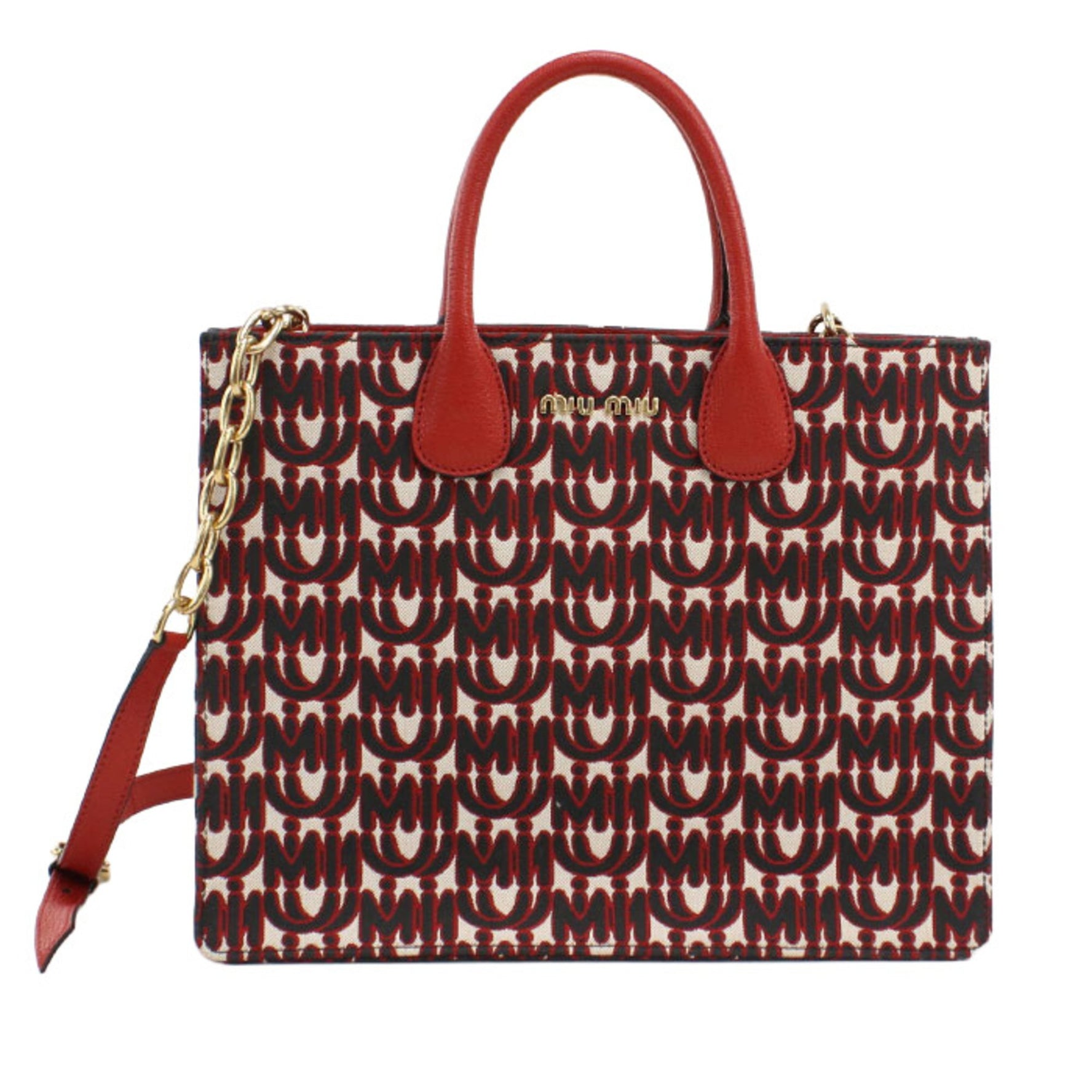 Miu Miu MIU Tote Bag Red