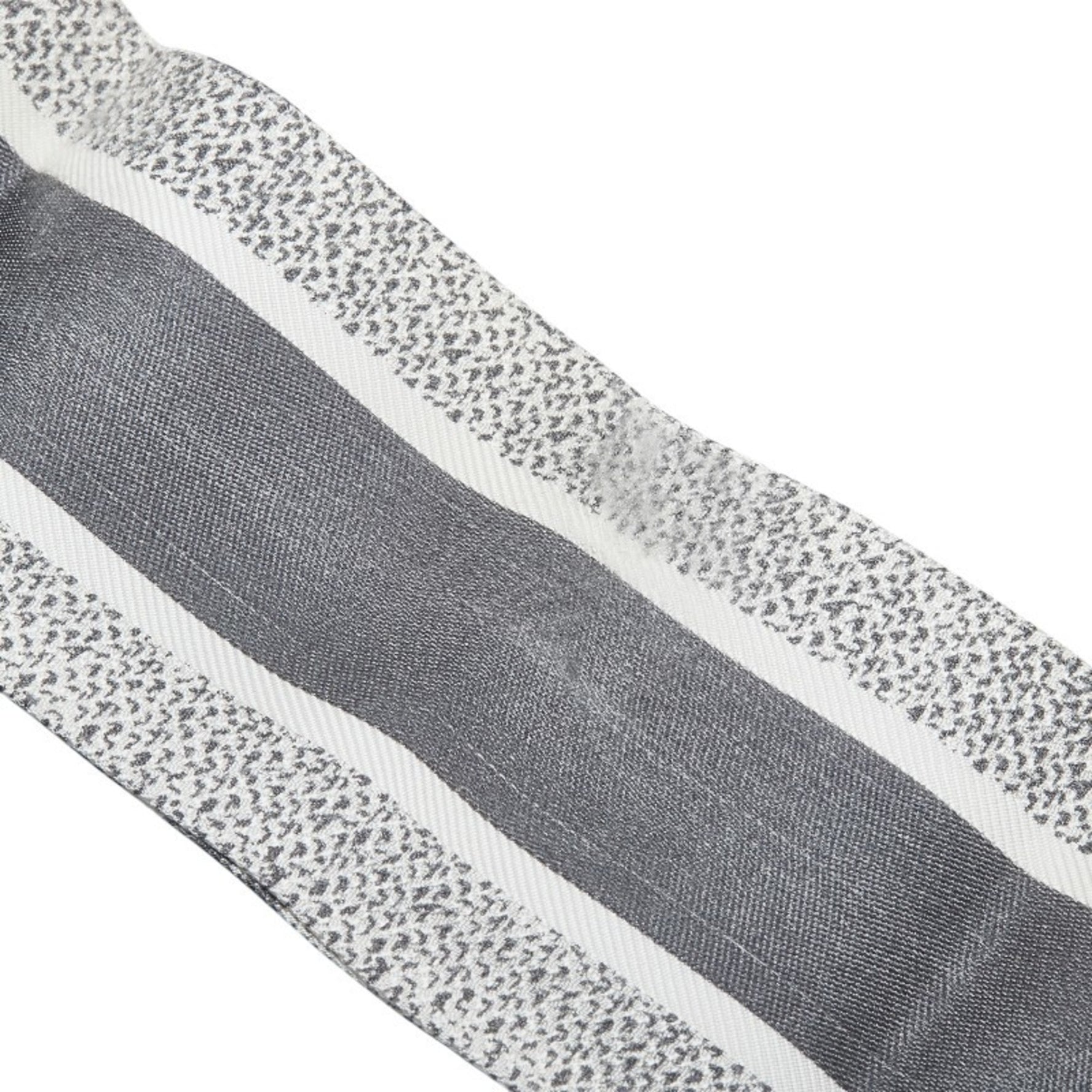 Christian Dior Dior Mitzah Toile de Jouy Sauvage Scarf, Gray and White Silk