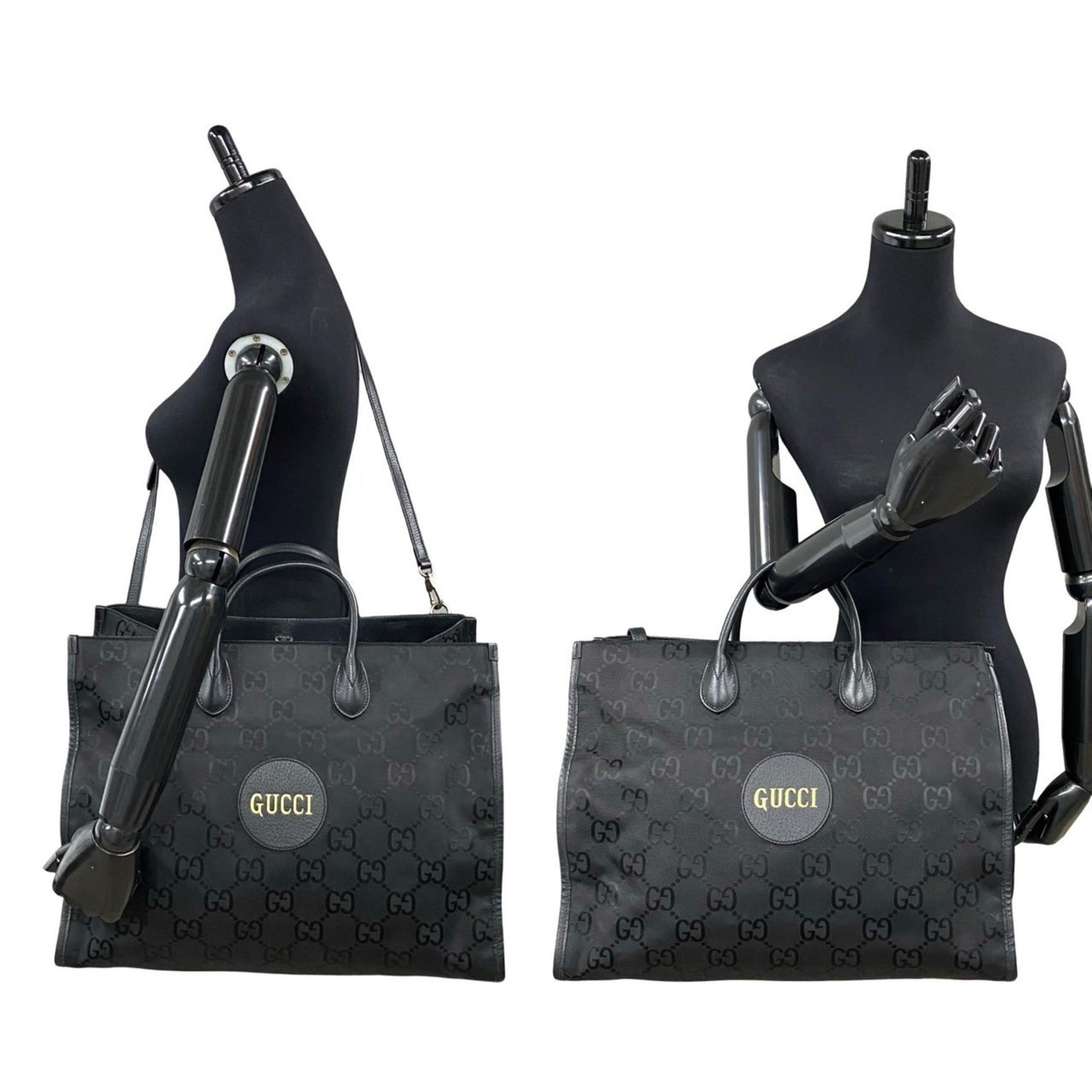 GUCCI Off the Grid GG Monogram Leather Canvas Shoulder Bag, Handbag, Tote