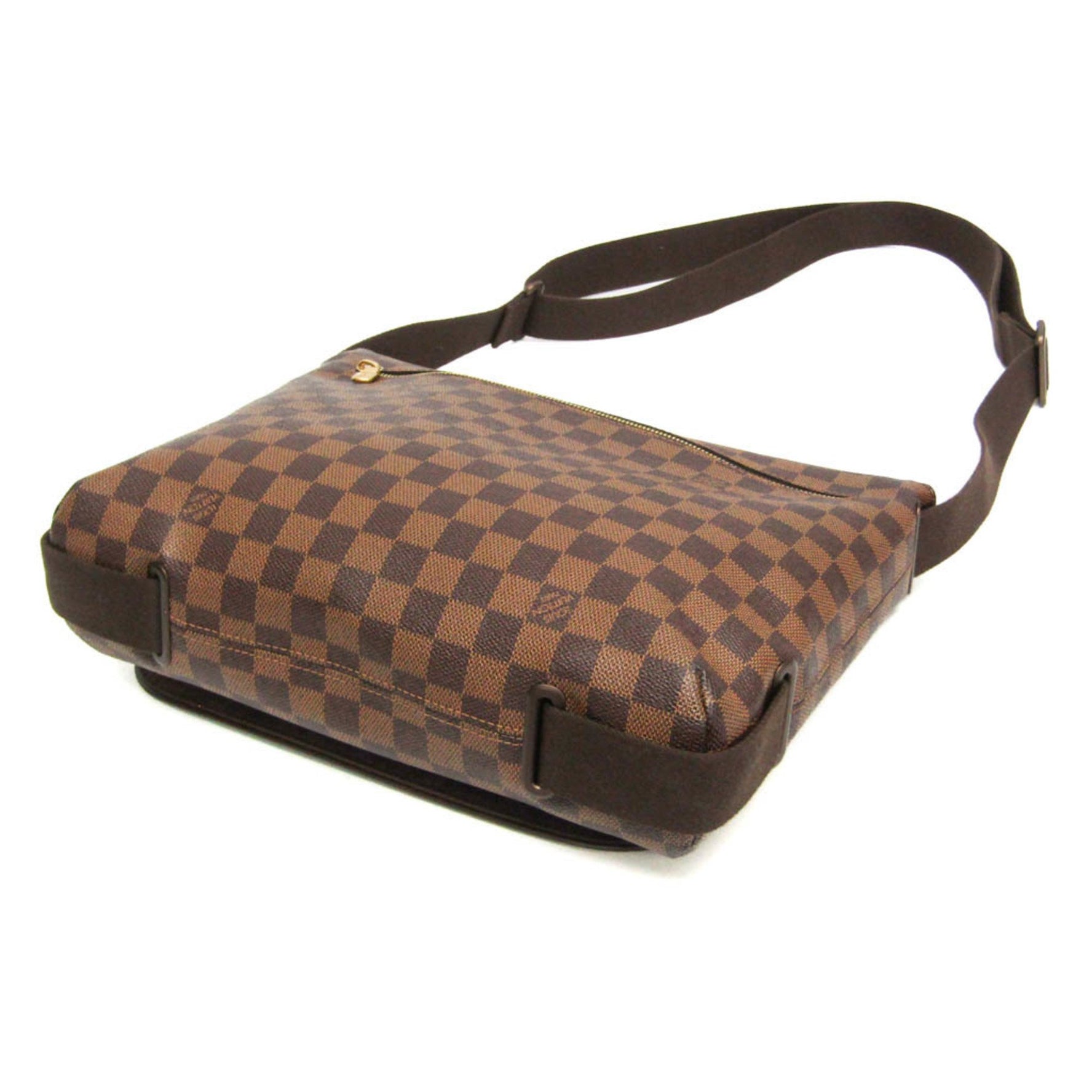 Louis Vuitton Damier Brooklyn MM Men,Women Shoulder Bag Brown,Ebene