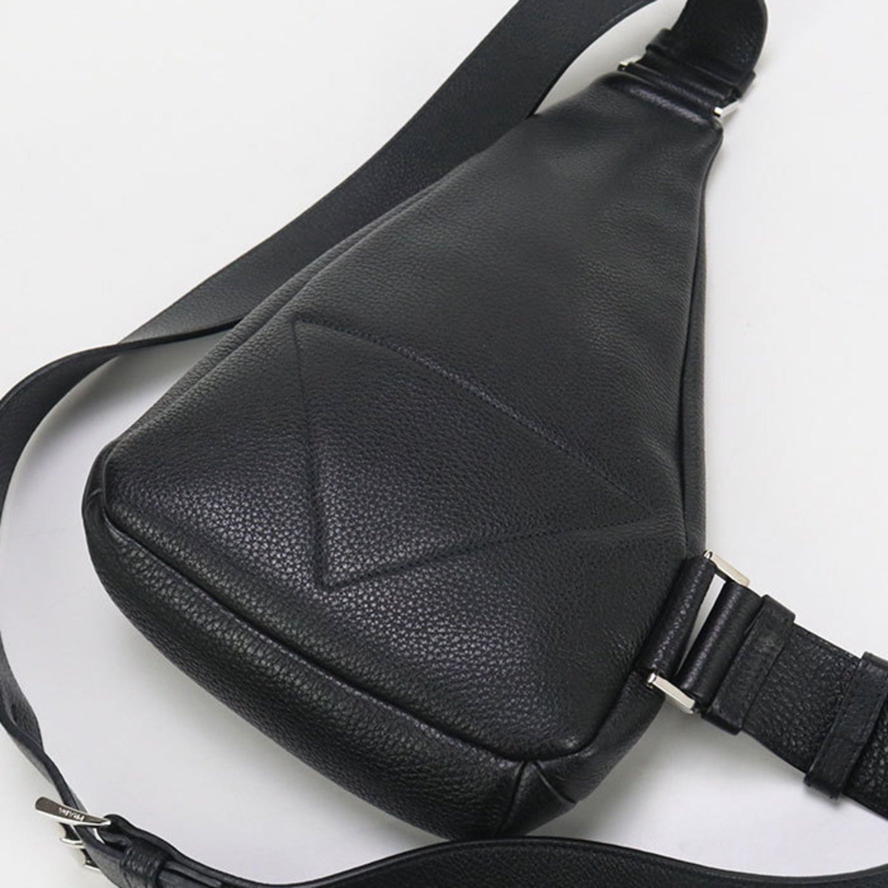 PRADA Body Bag in Vitello Dino Leather, One-Shoulder Men's