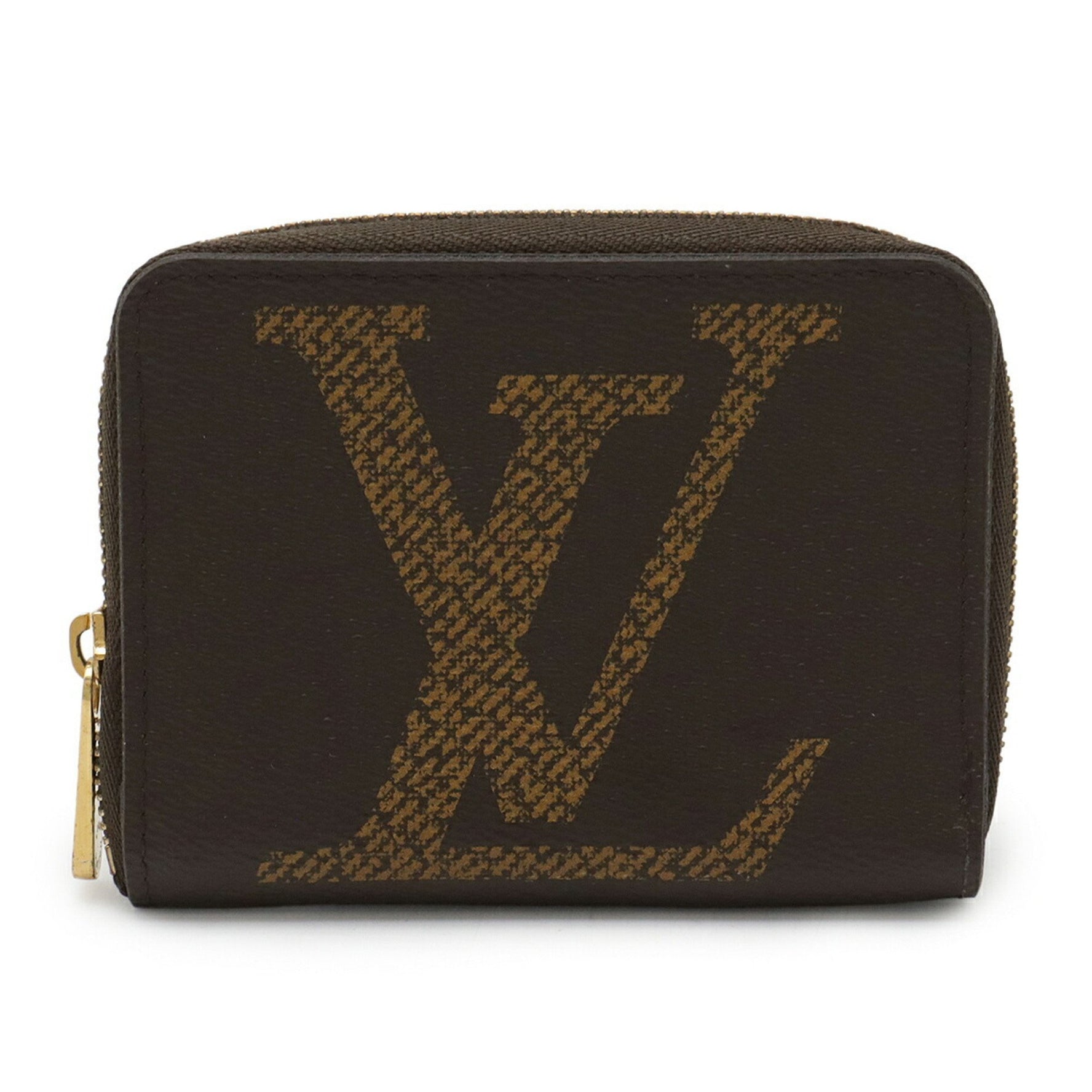 Louis Vuitton Monogram Giant Zippy Coin Purse, Round Case