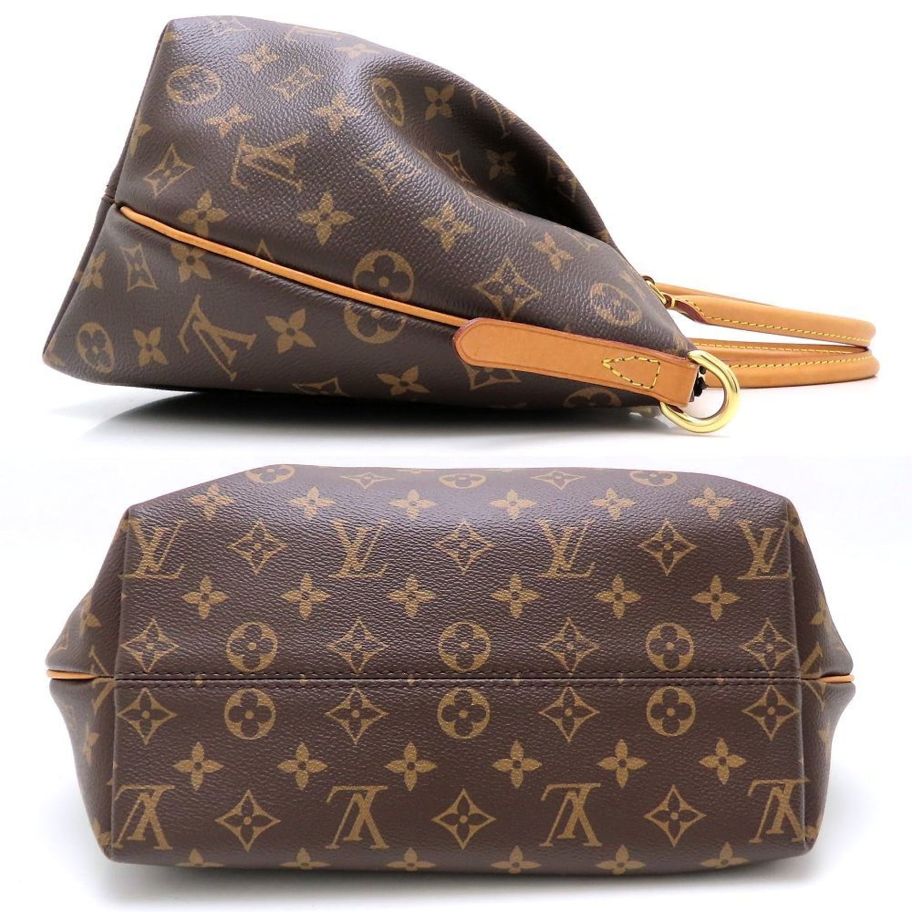 Louis Vuitton Monogram Turen MM Handbag Brown