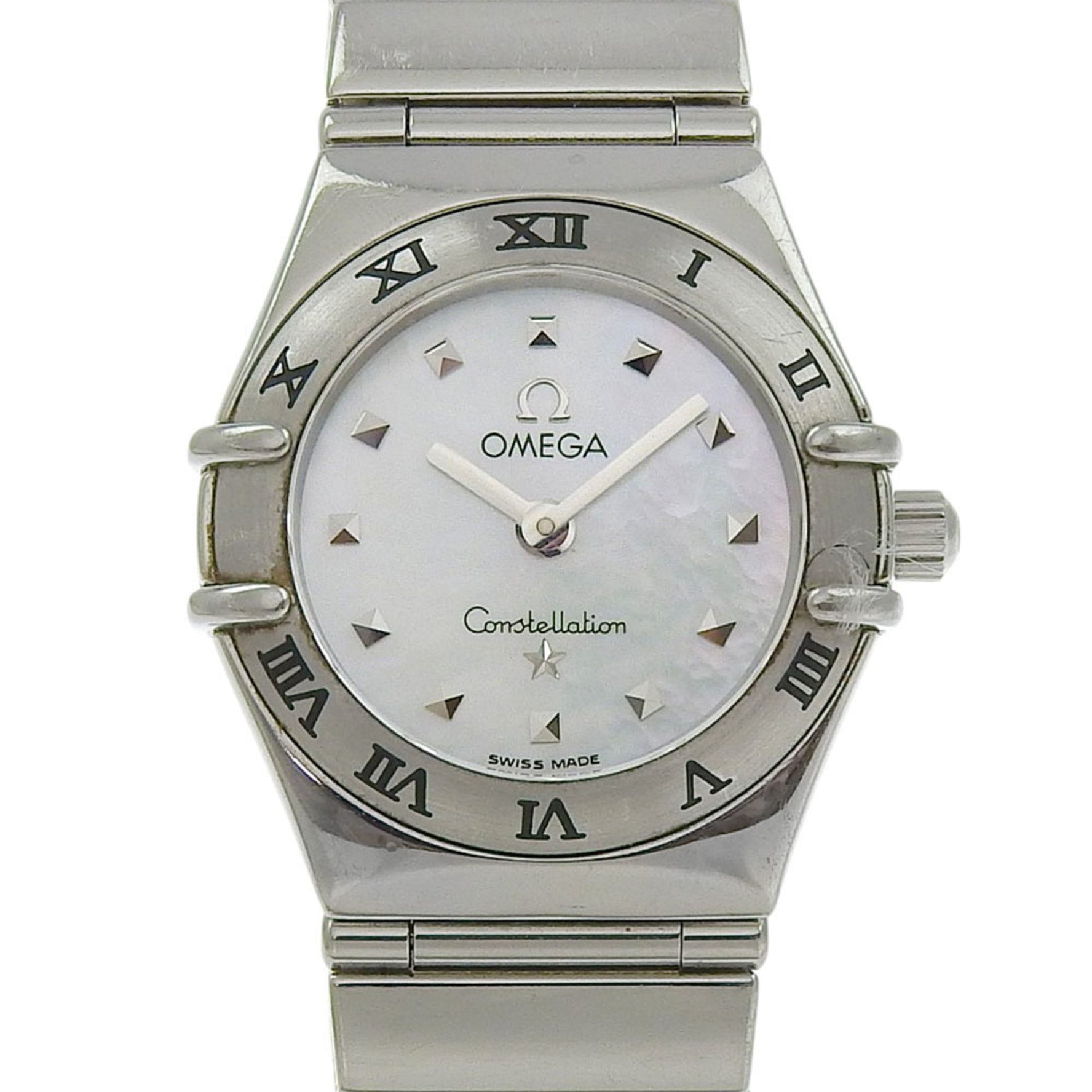 OMEGA Constellation My Choice Watch 1561.70 Stainless Steel Shell Quartz Analog Display White Dial