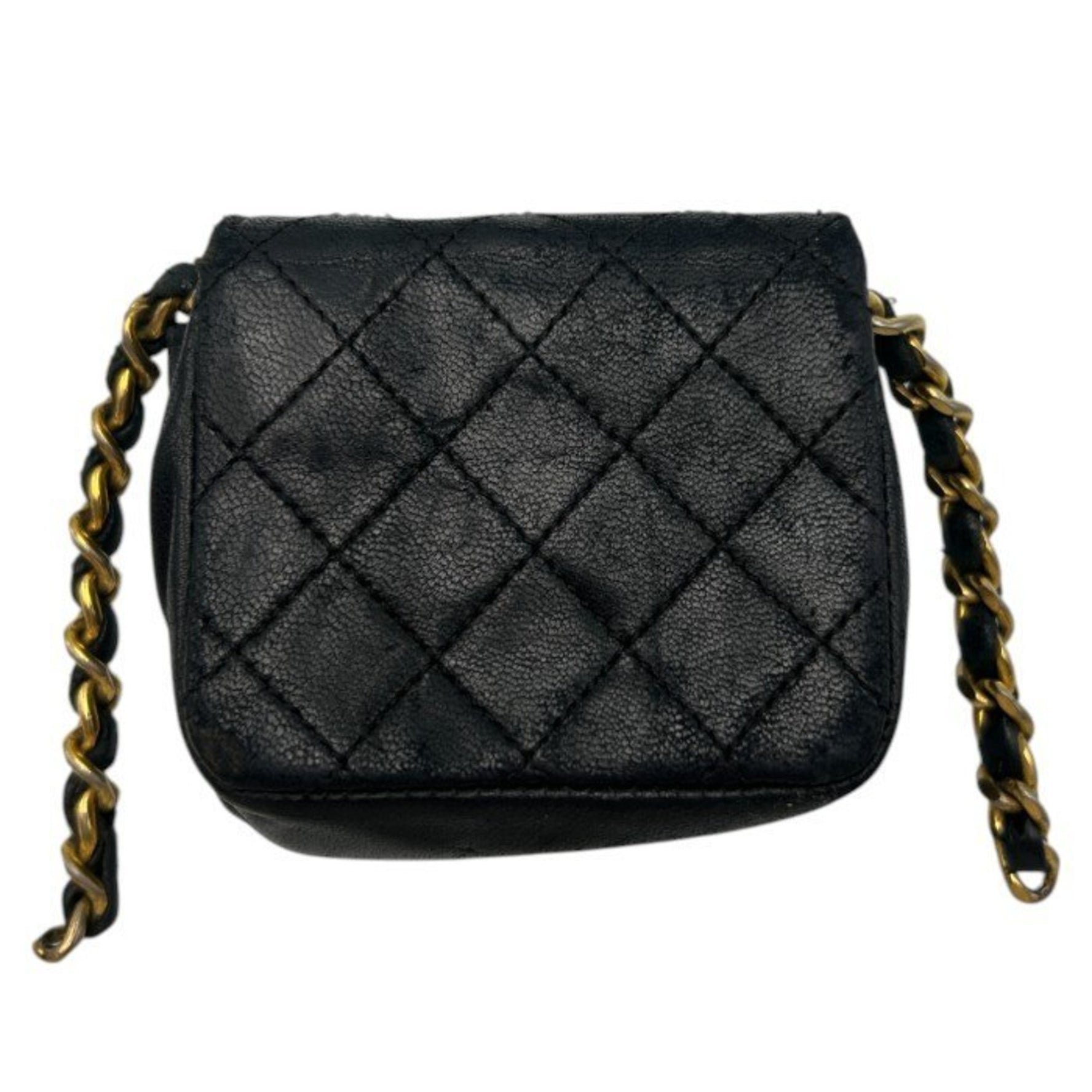 CHANEL Matelasse Micro Mini Chain Shoulder Bag