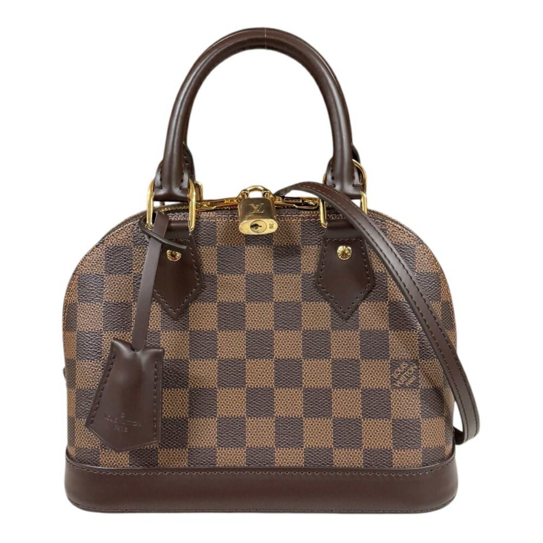 Louis Vuitton Alma BB Damier Shoulder Bag Canvas N40606 Brown Women's LOUIS VUITTON