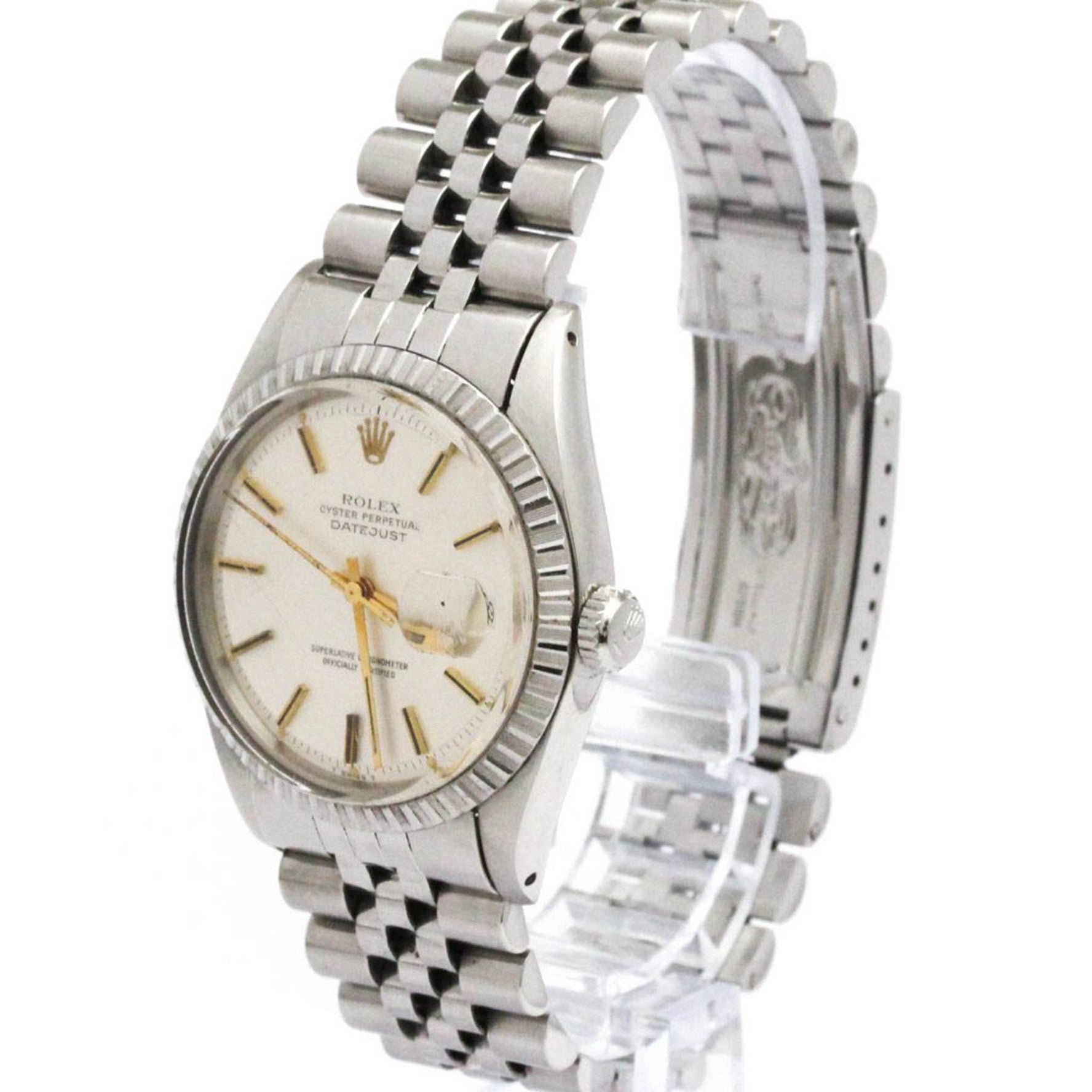 ROLEX Datejust 1603 Stainless Steel Automatic Mens Watch Vintage