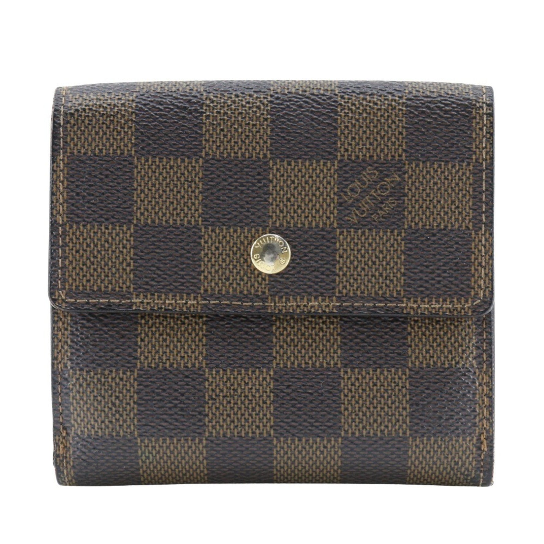 Louis Vuitton Porte BilletsCartes Crdit Bi-fold Wallet W Damier Canvas 2006 Snap Button