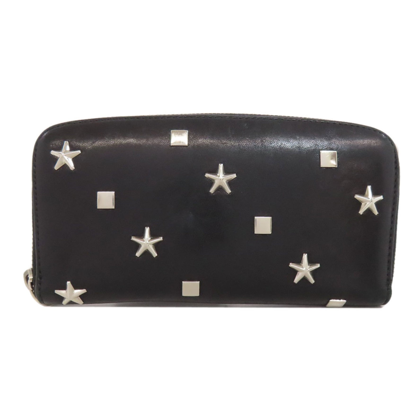Jimmy Choo Studded Star Motif Bi-fold Wallet Leather