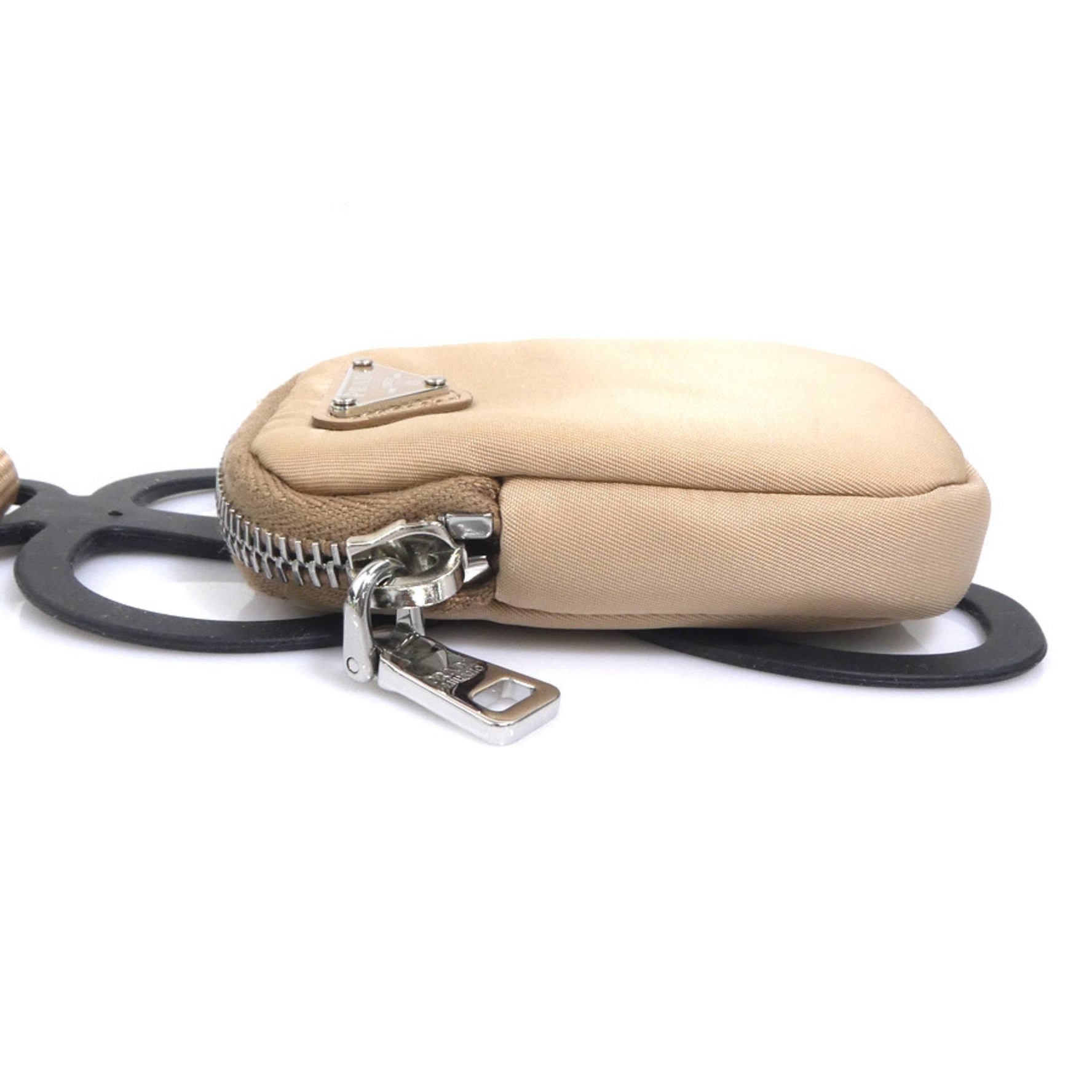 Prada smartphone case and holder, nylon silicone, beige, for men women, 1ZT016 h31462g