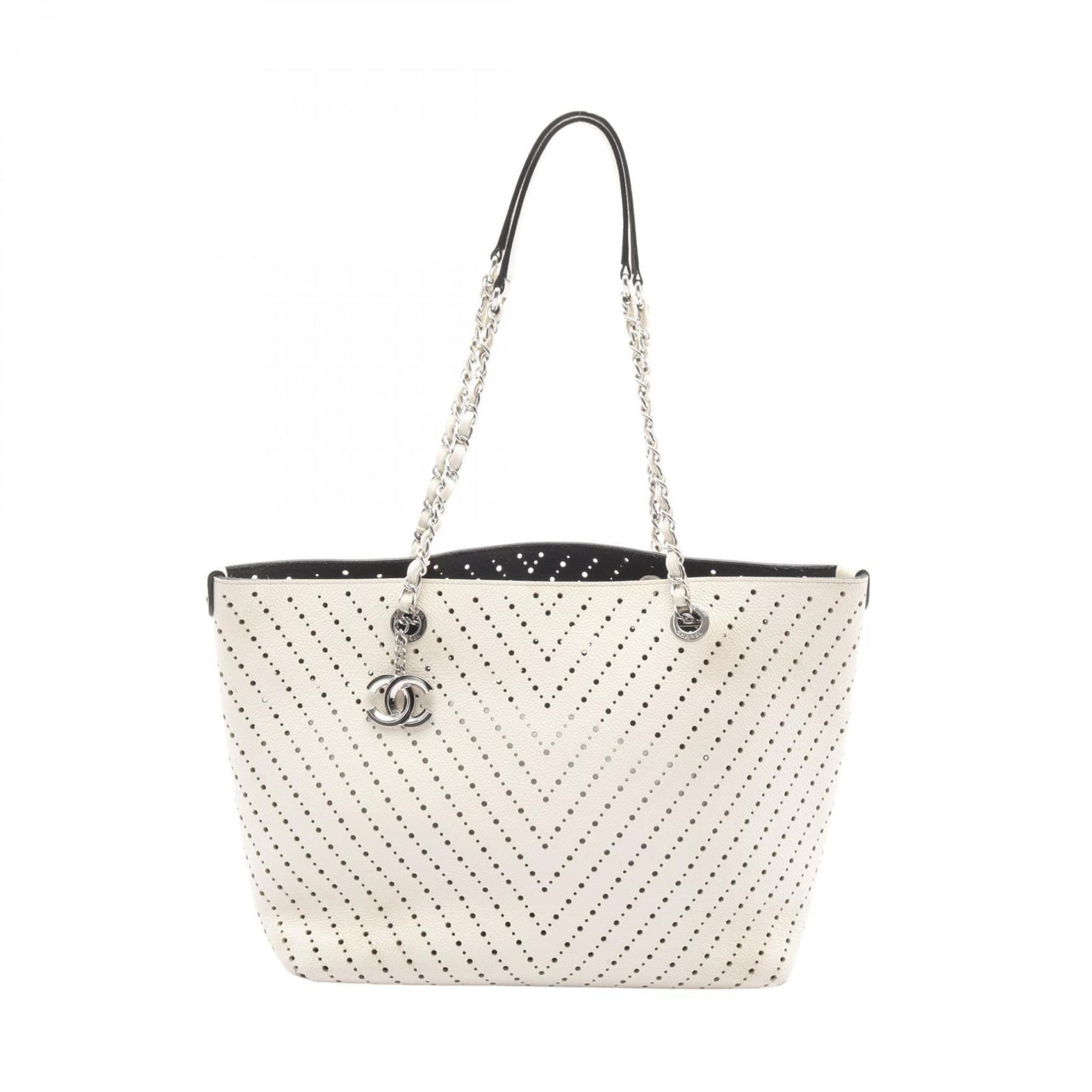 CHANEL Coco Mark Tote Bag in Grained Calfskin Leather