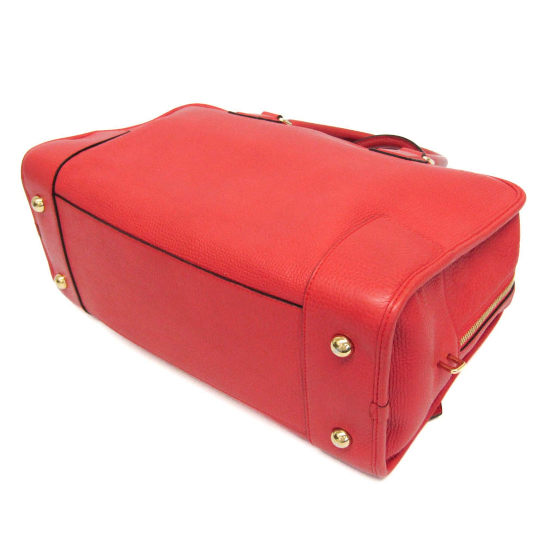 Loewe Amazona 36 Leather Handbag Red Orange