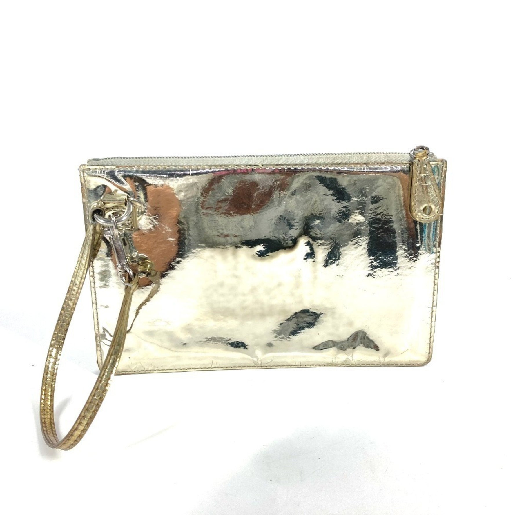 Louis Vuitton Monogram Miroir Pochette Plat Pouch Handbag Clutch Bag Second Leather Men's