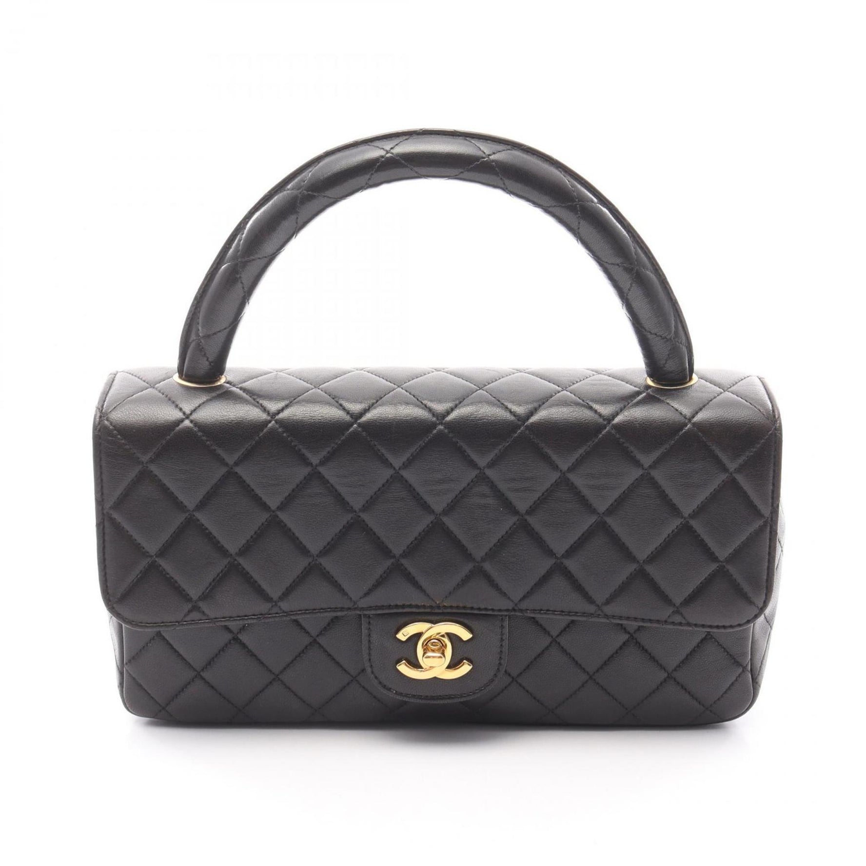 CHANEL Matelasse Parent-Child Handbag, Lambskin Leather