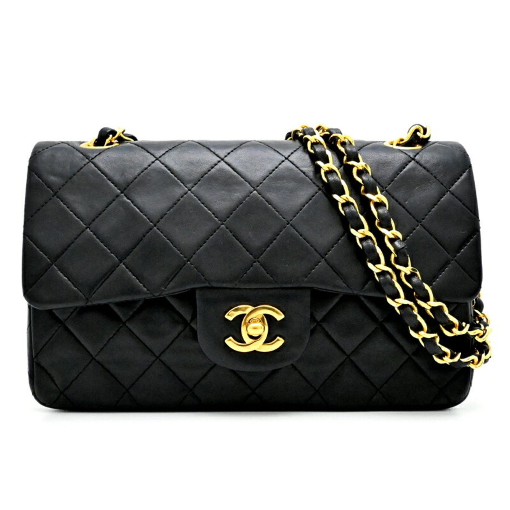 Chanel Matelasse 23 Women's Shoulder Bag AO1113 Lambskin Black