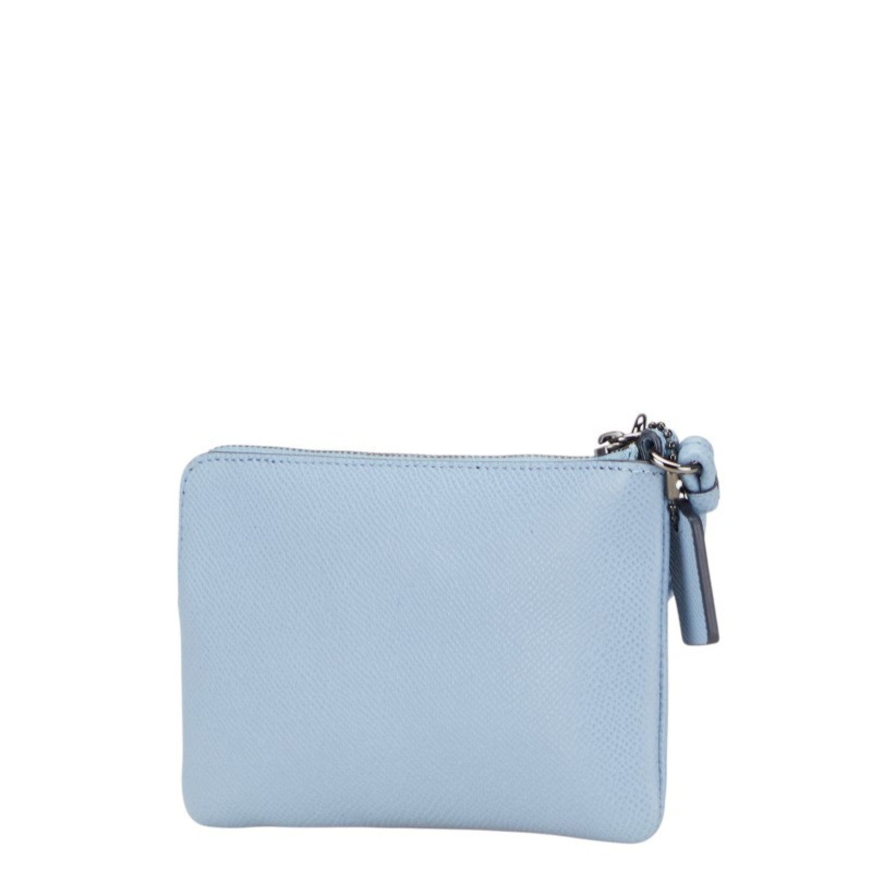 Coach logo pouch in leather .