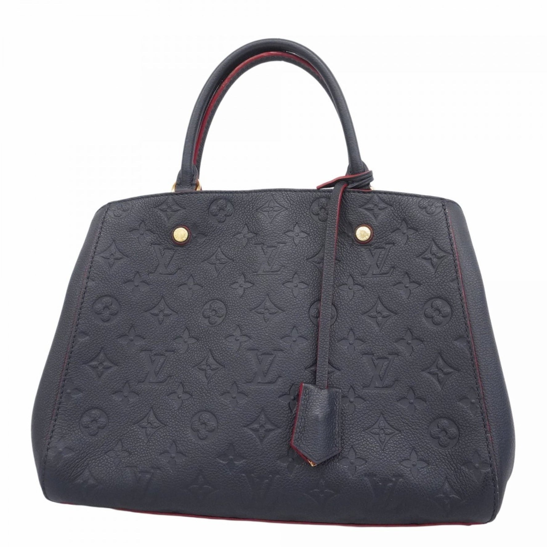 Louis Vuitton Montaigne MM Handbag Marine Rouge