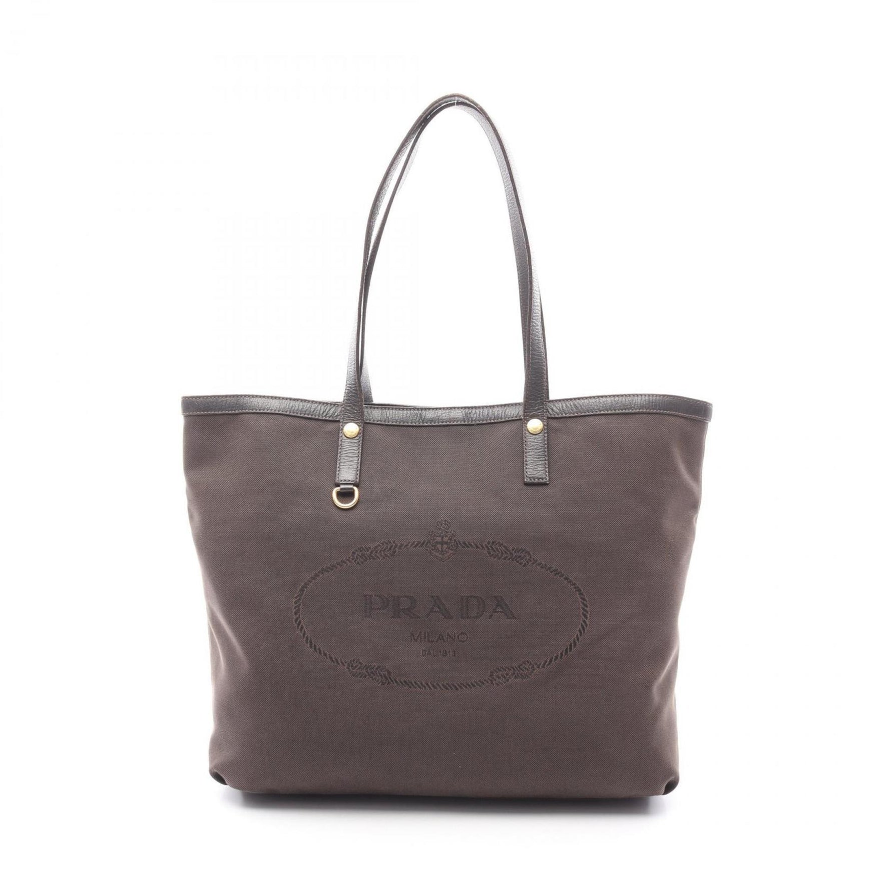 Prada tote bag, canvas and leather