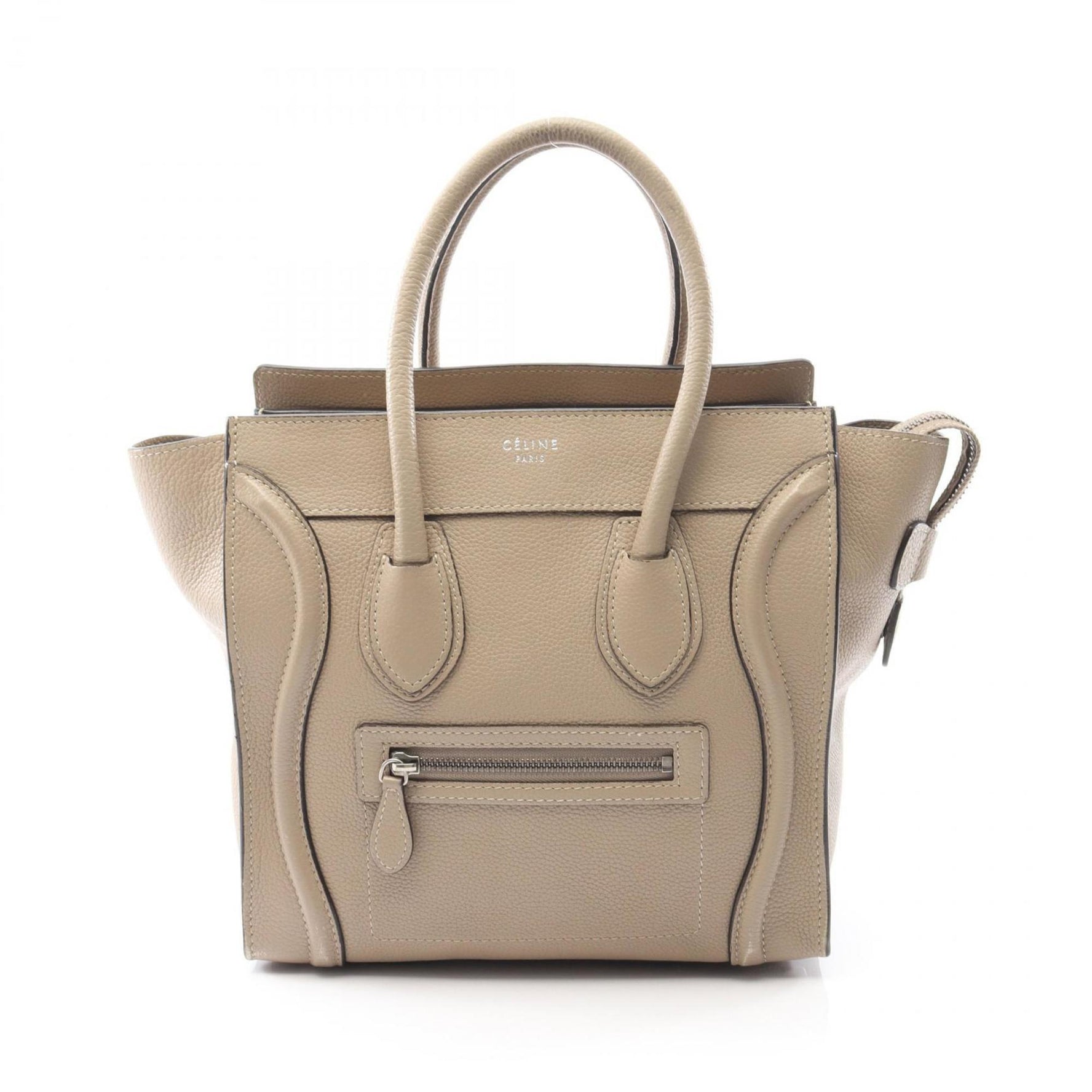 Celine Luggage Micro Shopper Tote Bag, Leather