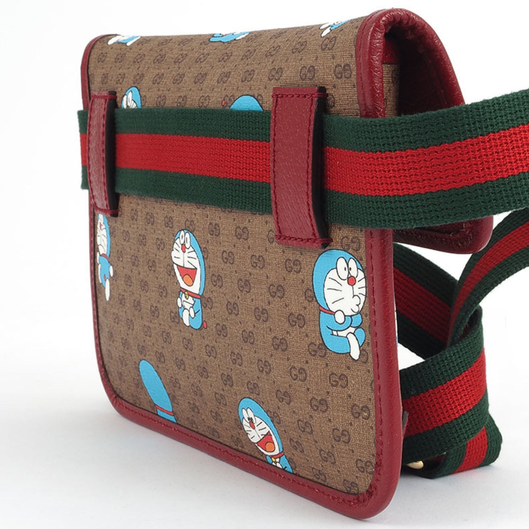 Gucci Doraemon Body Bag Waist Beige | Bordeaux Women's PVC Leather GG Supreme GUCCI