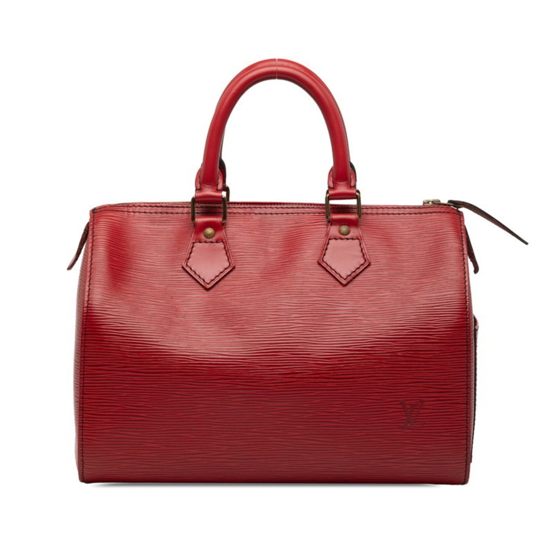 Louis Vuitton Epi Speedy 25 Boston Bag Castilian Red Leather LOUIS VUITTON