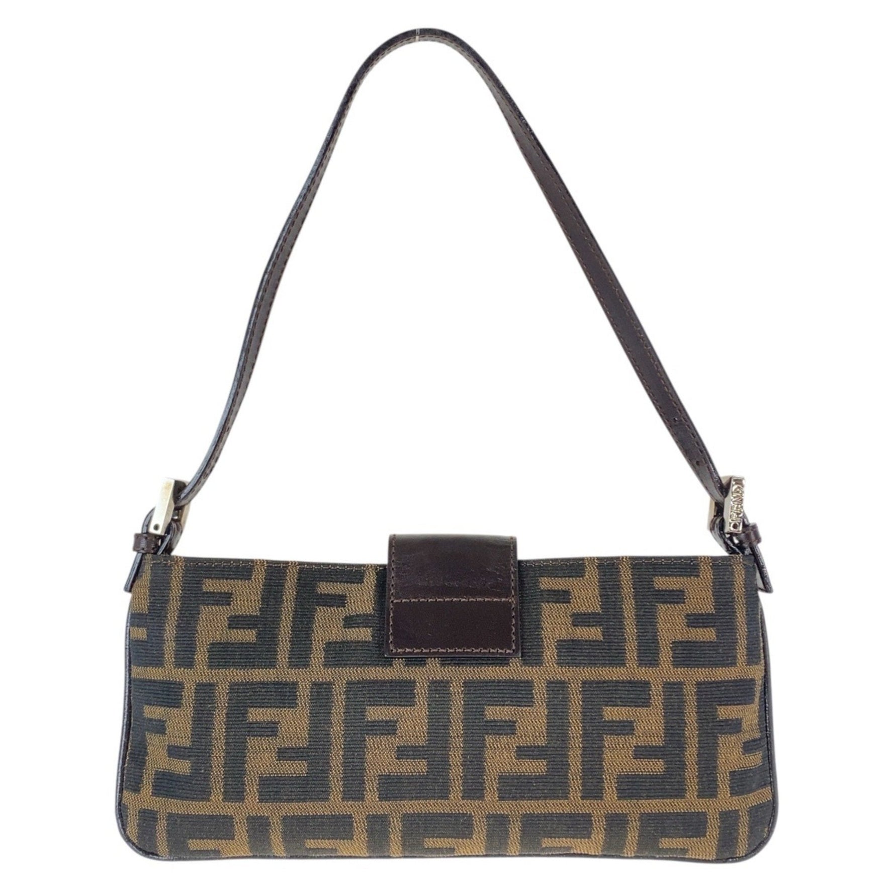 FENDI Zucca Mamma Bucket, canvas with silver hardware, 2241 009, shoulder bag/handbag