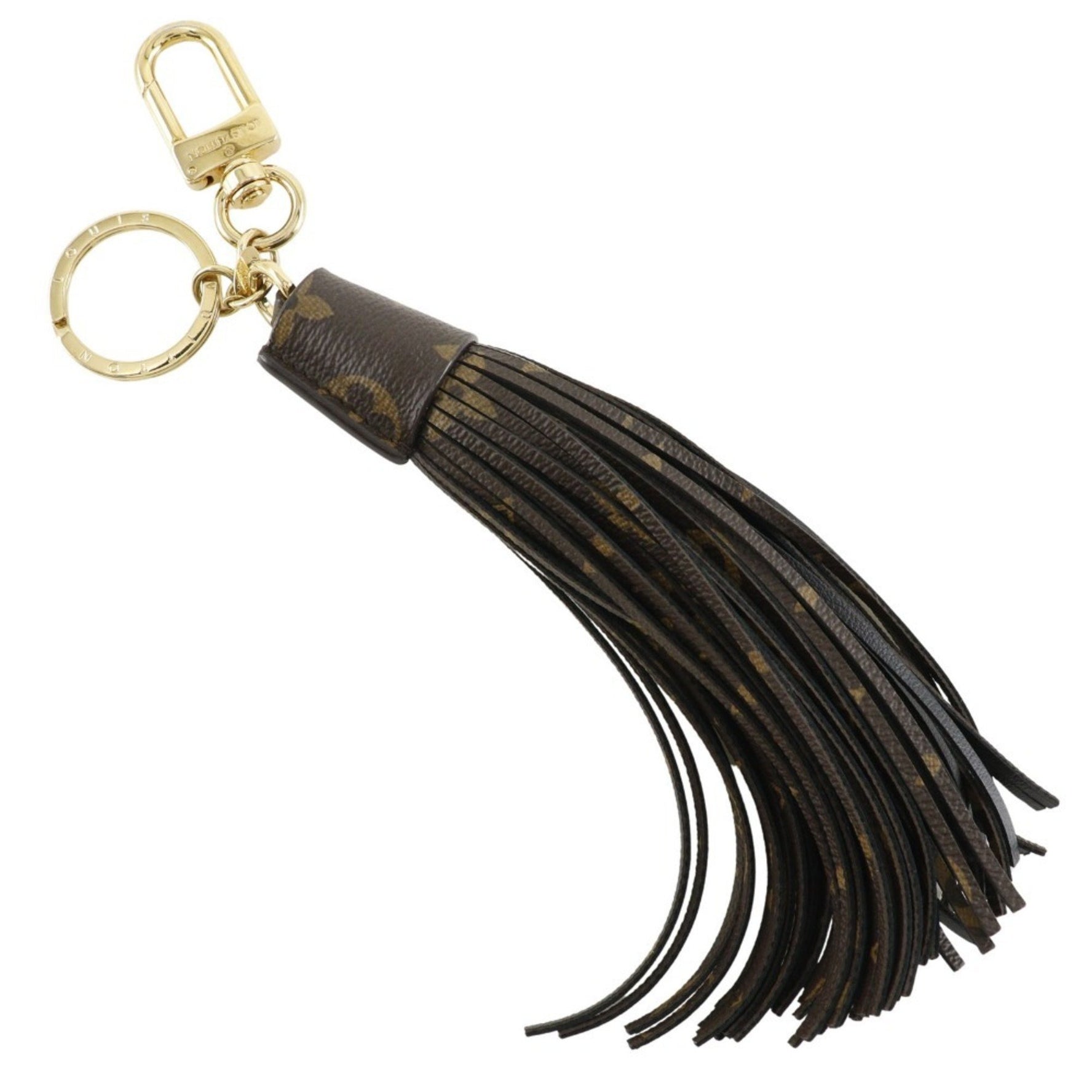Louis Vuitton Tassel Keychain Bag Charm Monogram Canvas 2016 Brown Unisex