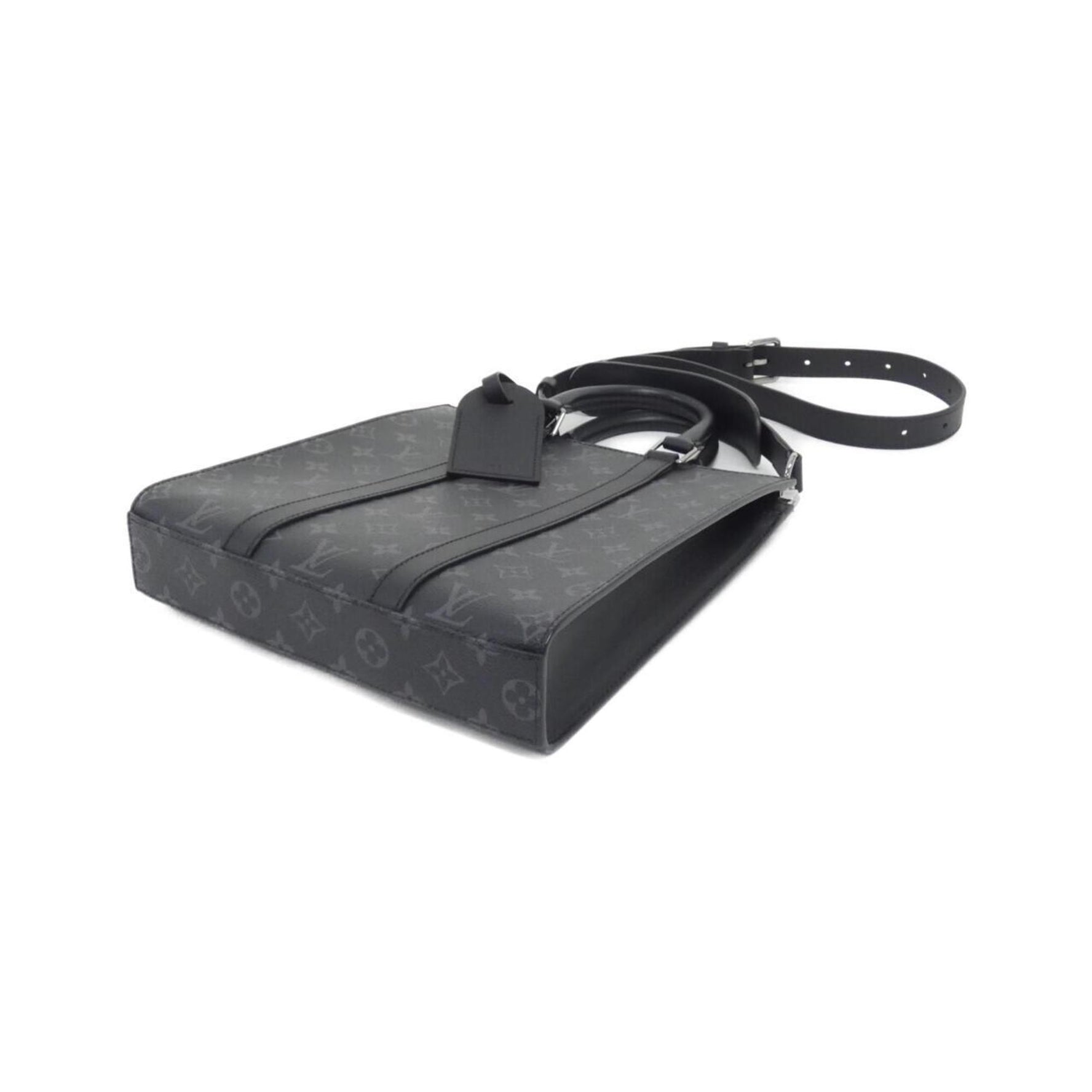 Louis Vuitton Monogram Eclipse Sac Plat Cross Handbag