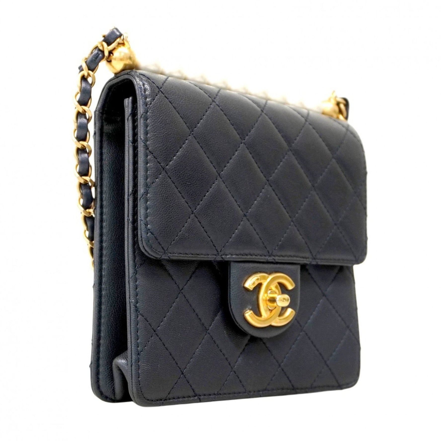 Chanel Matelasse Shoulder Bag with Chain Bag, Lambskin