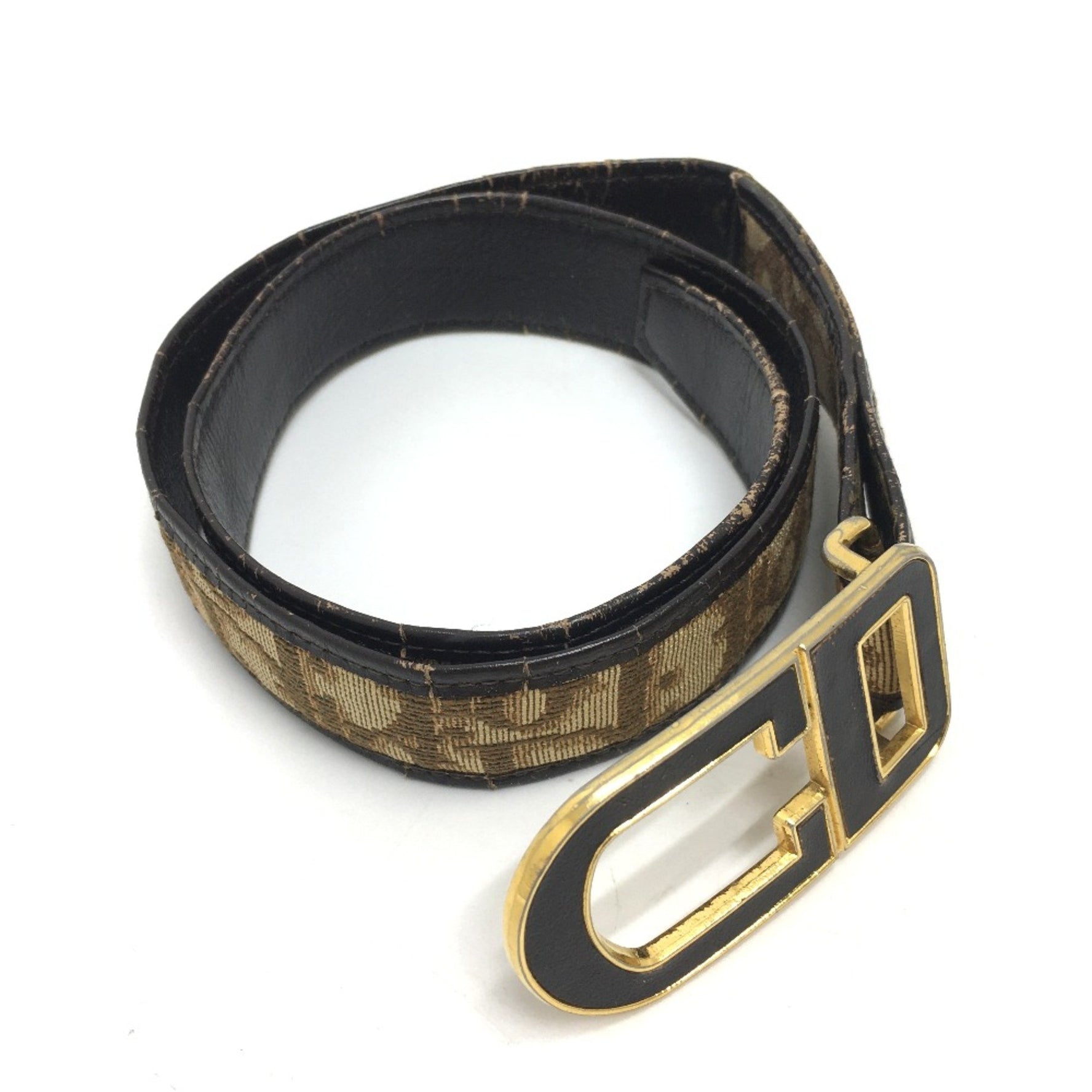 Christian Dior Christian Trotter belt x Brown