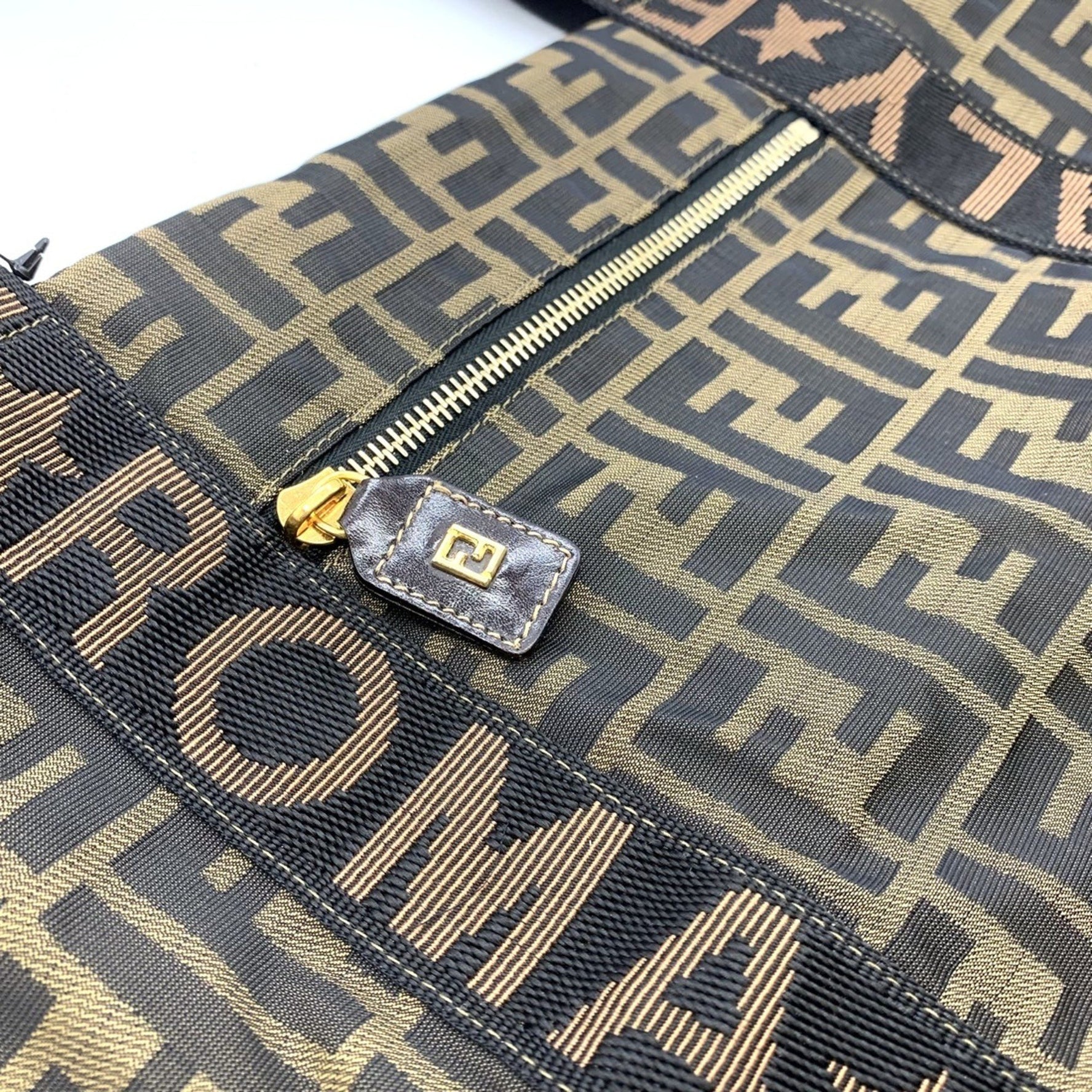 FENDI Zucca Boston bag in nylon