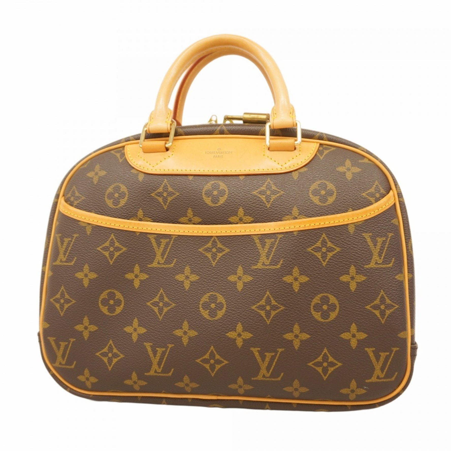 Louis Vuitton Monogram Trouville Handbag M42228 Brown Women's
