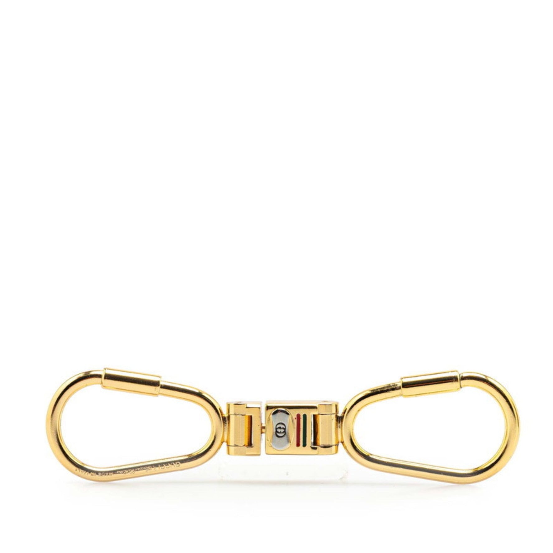 Gucci Carabiner Sherry Line Keychain Key Ring Plated