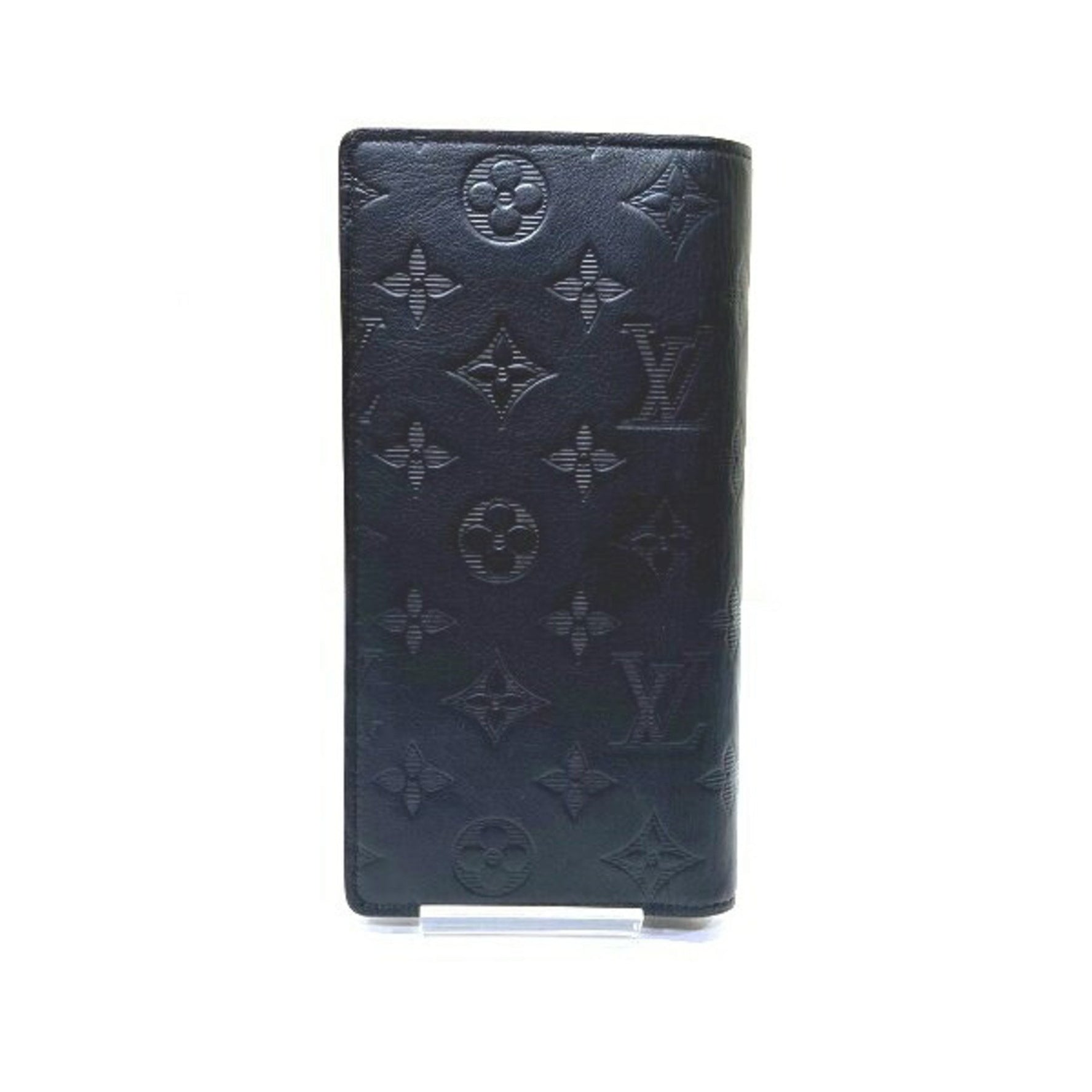 Louis Vuitton Monogram Shadow Portefeuille Plaza M62900 Long Wallet Bi-fold Men's
