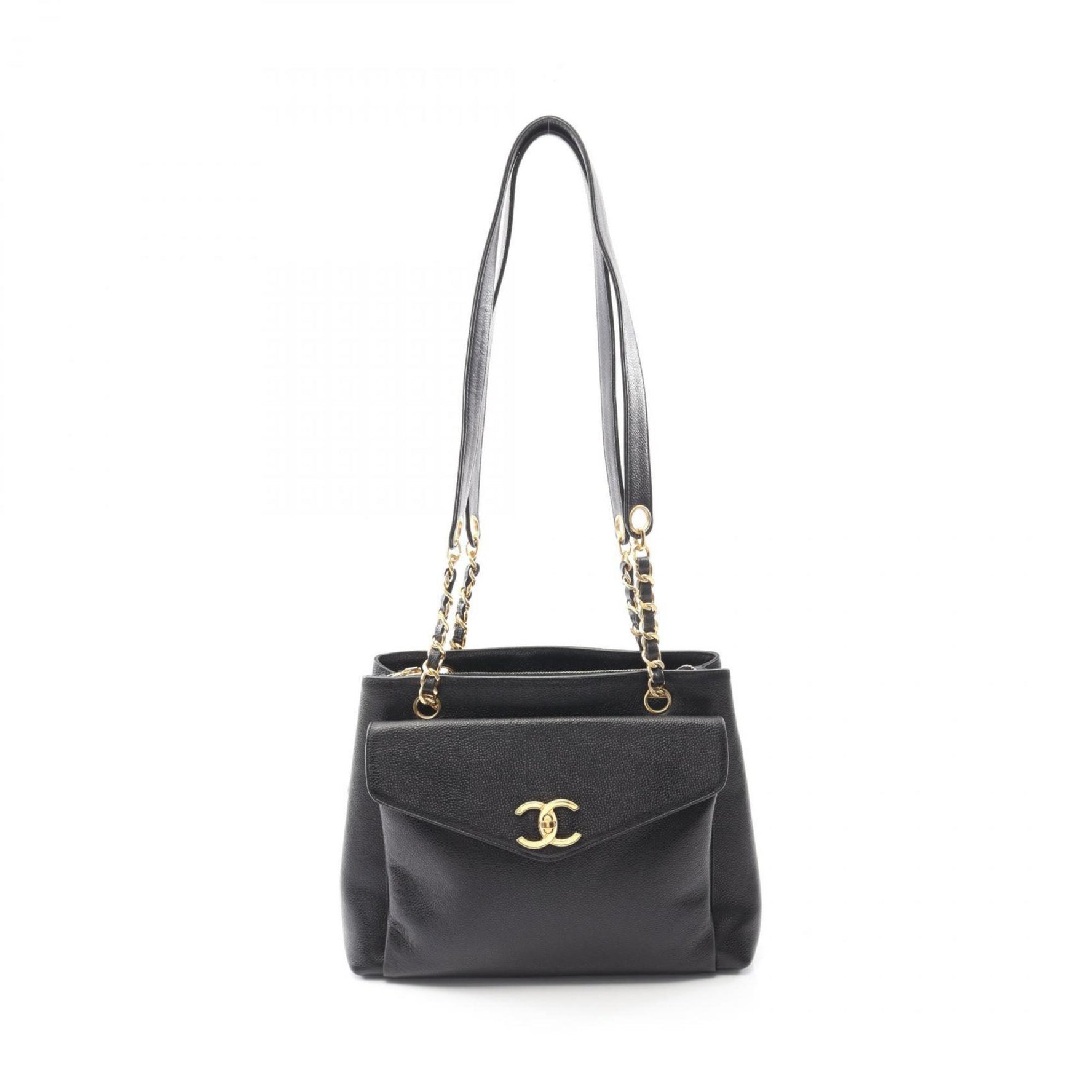 CHANEL Coco Mark Tote Bag, Leather Calfskin (Cowhide)