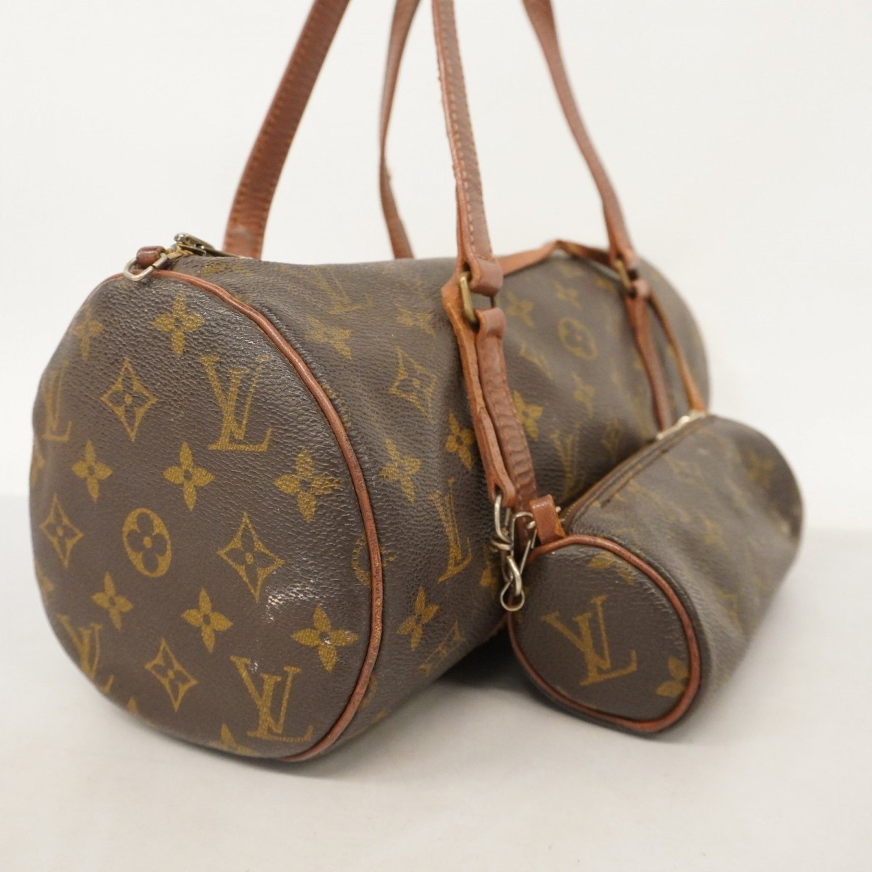 Louis Vuitton Monogram Papillon 30 Handbag M51385 Brown Women's