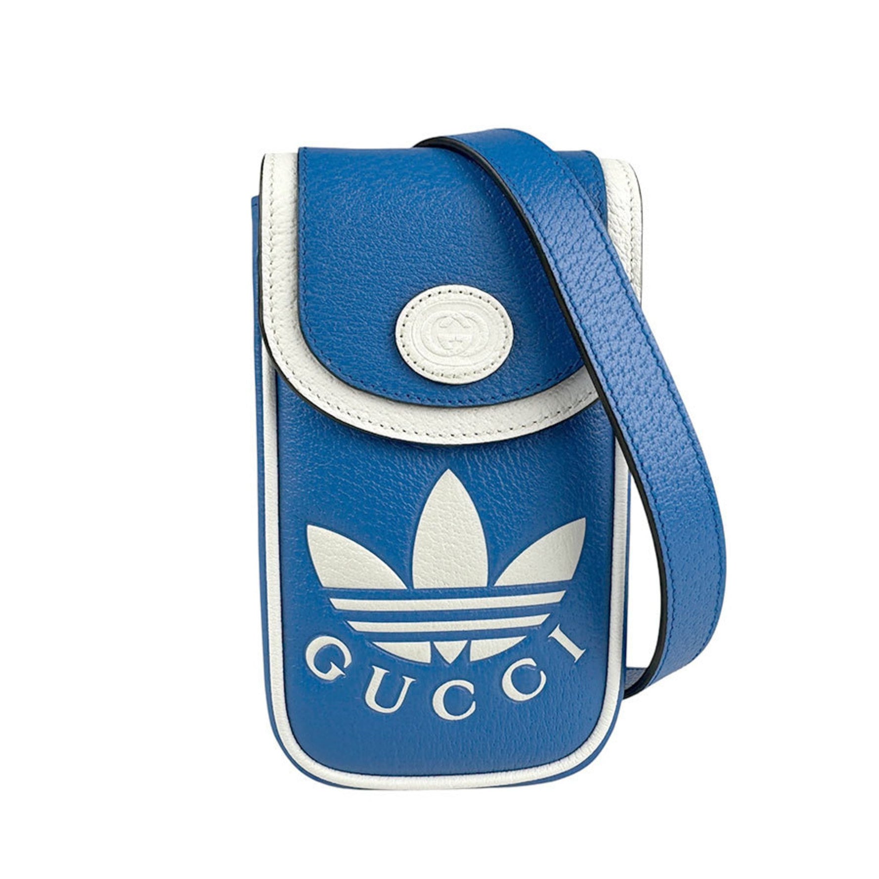 GUCCI Shoulder Bag Pouch x adidas Leather Men's