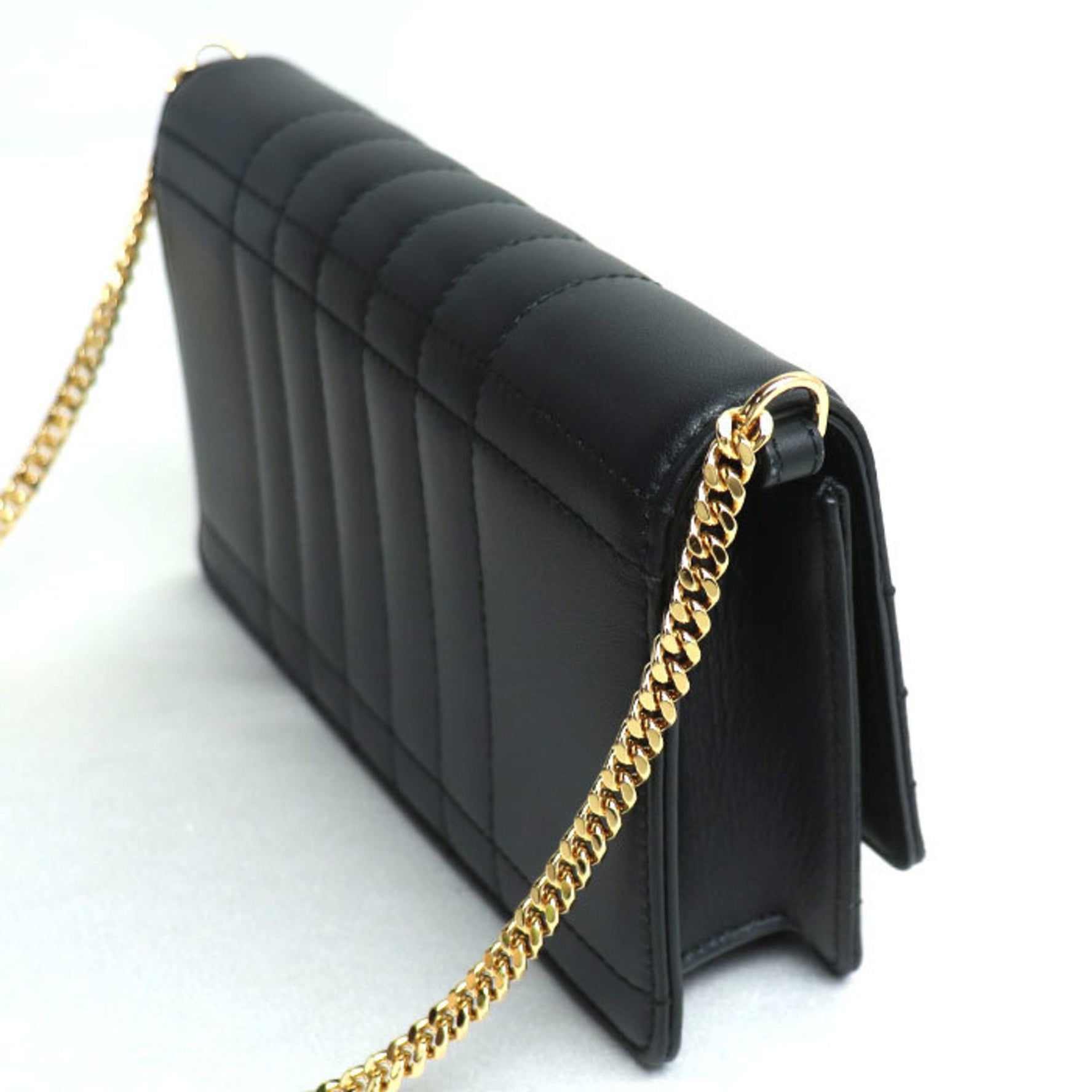 BURBERRY Burberry Rolla Clutch Shoulder Bag Black Women's