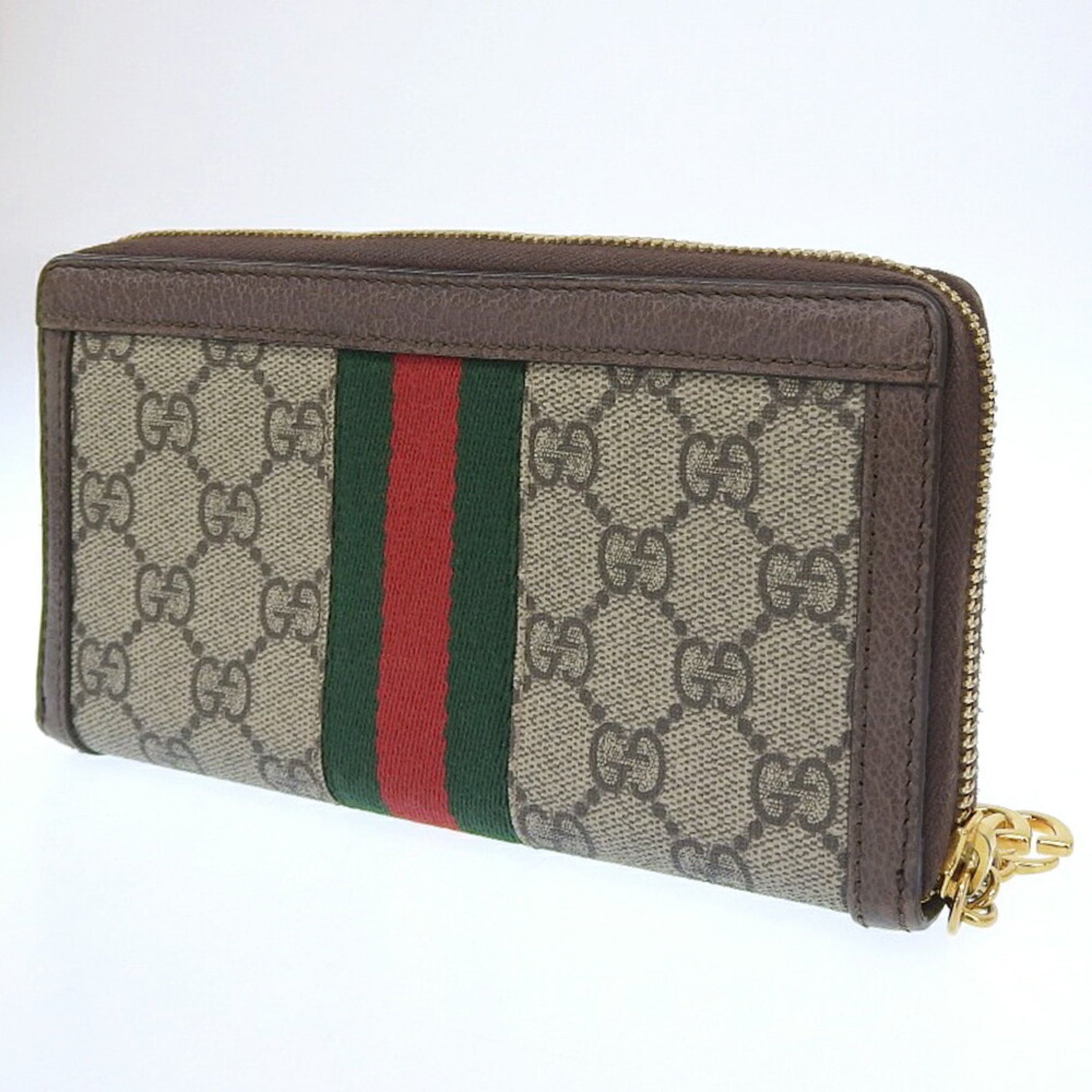 GUCCI Ophidia Sherry Line GG Marmont Zip Around Wallet 1147 Long