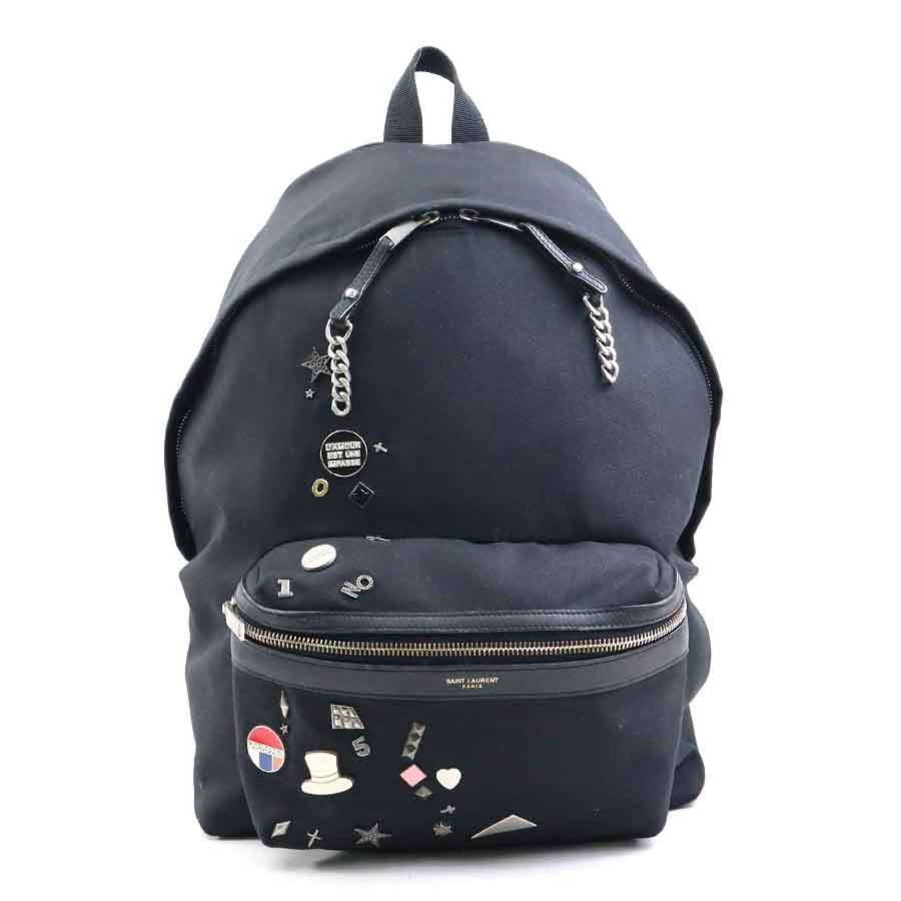 Saint Laurent Backpack, Canvas, Men's/Women's