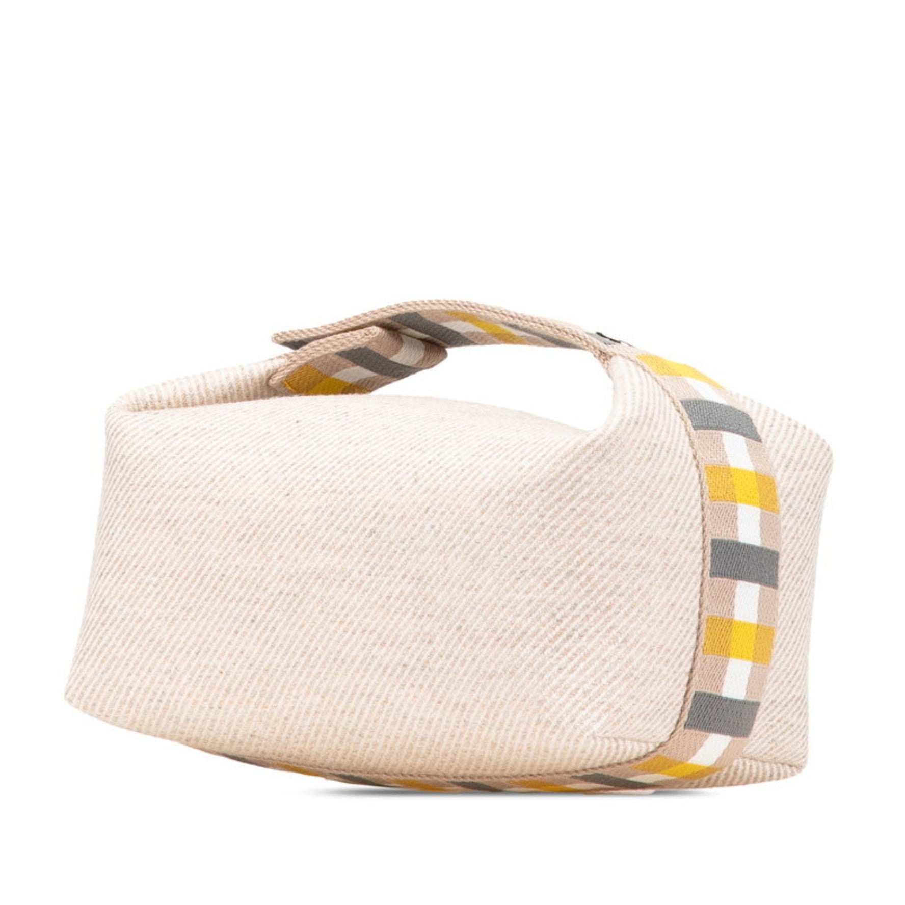 Hermes Hermès Brid A Black PM Handbag in Beige and Gray Wool