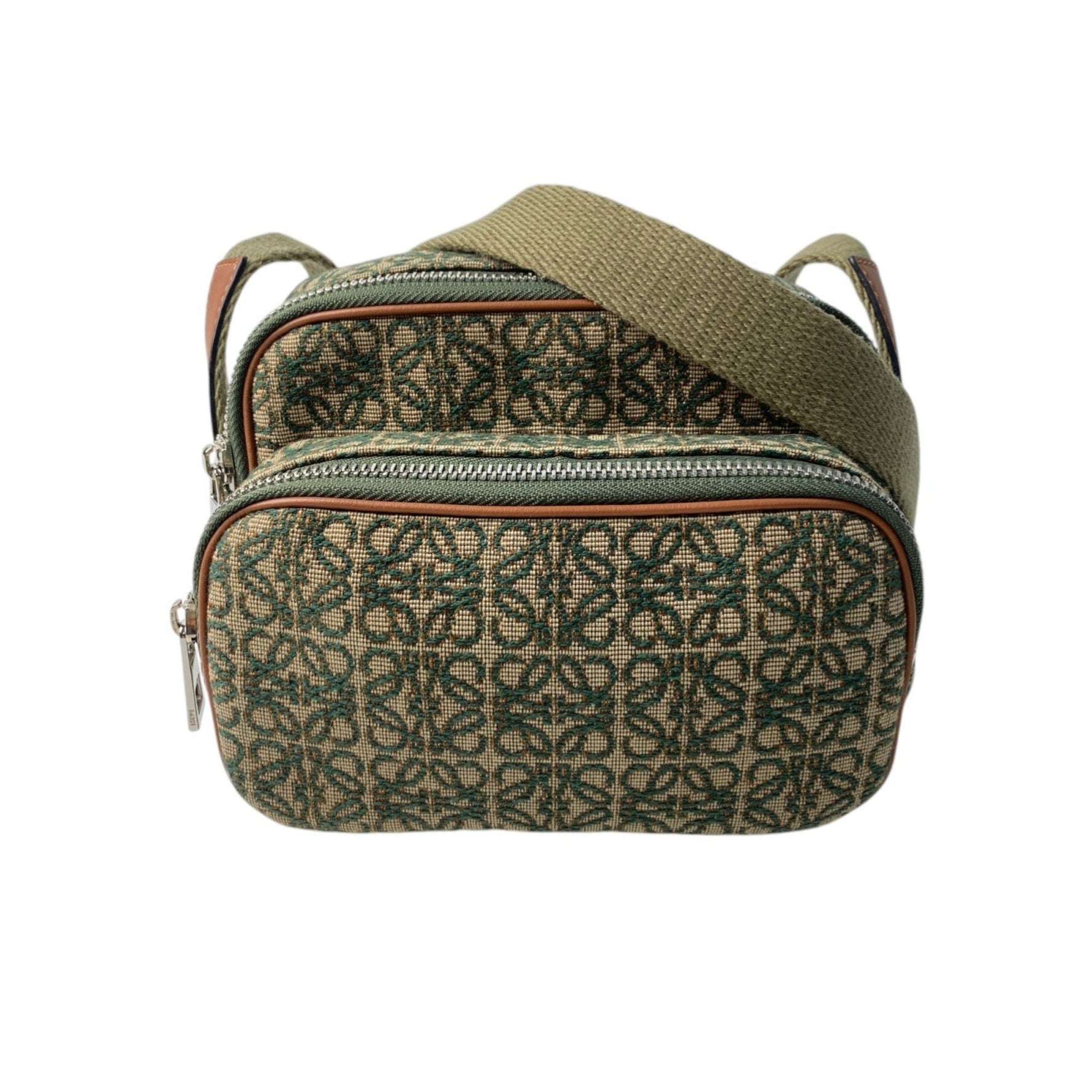 LOEWE Anagram Camera Bag Mini Green Shoulder Crossbody