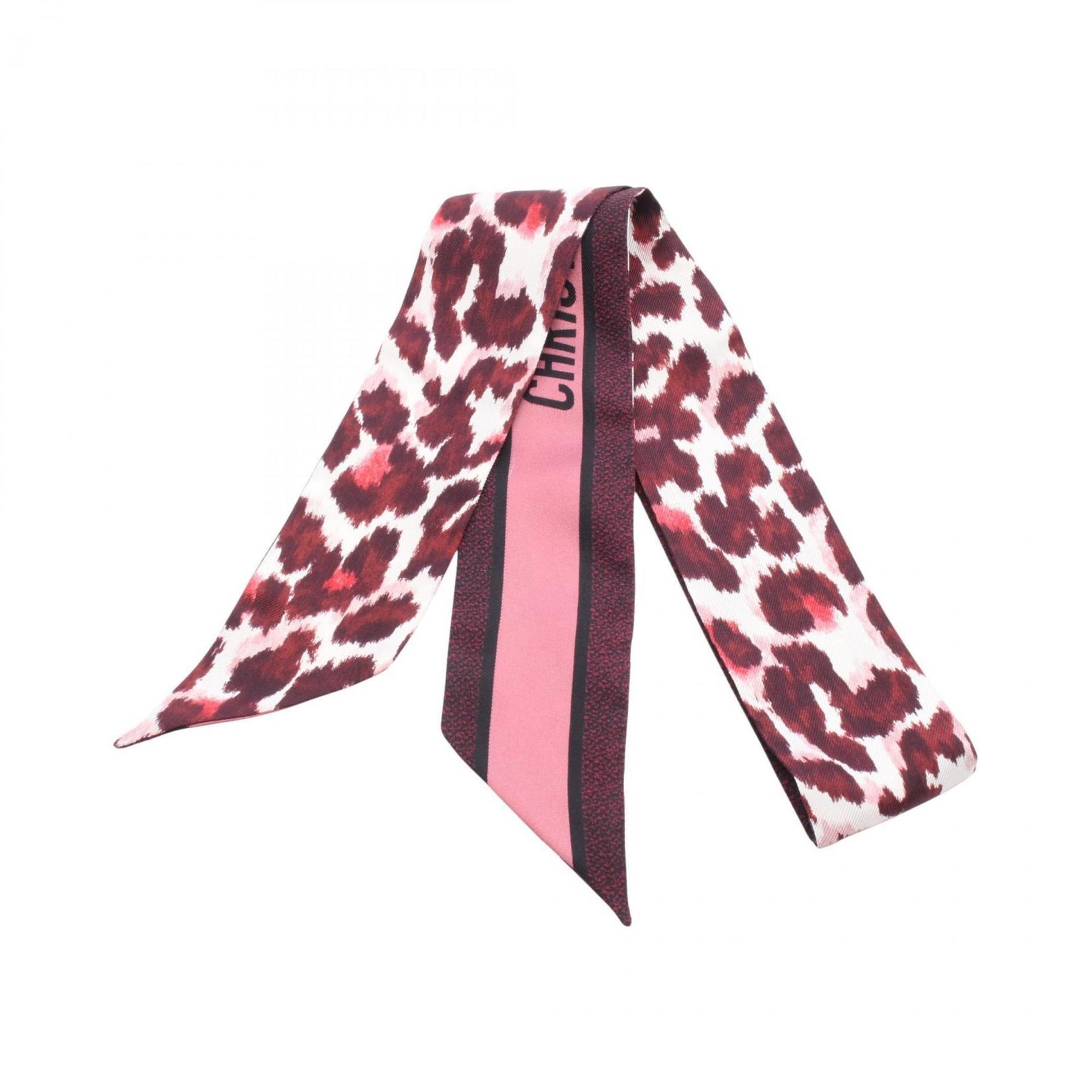 Christian Dior Dior Mitzah Silk Scarf in Bordeaux, Pink, and Multicolor