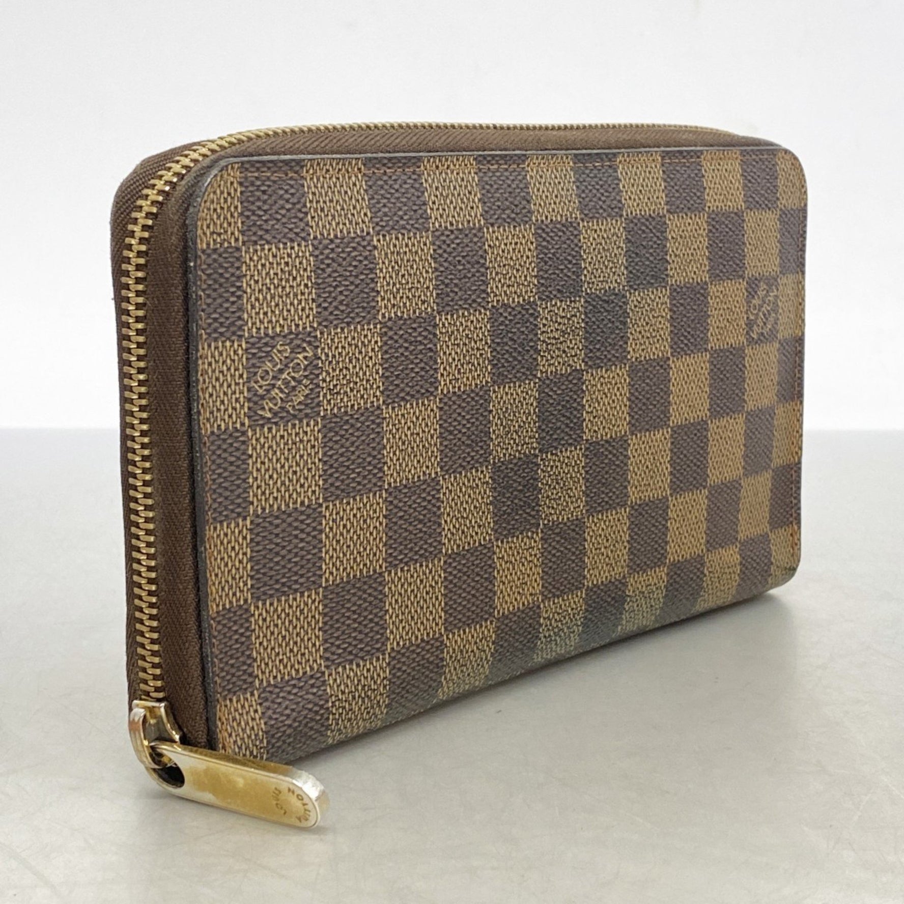 Louis Vuitton Damier Zippy Organizer Long Wallet N60003 Ebene Men's