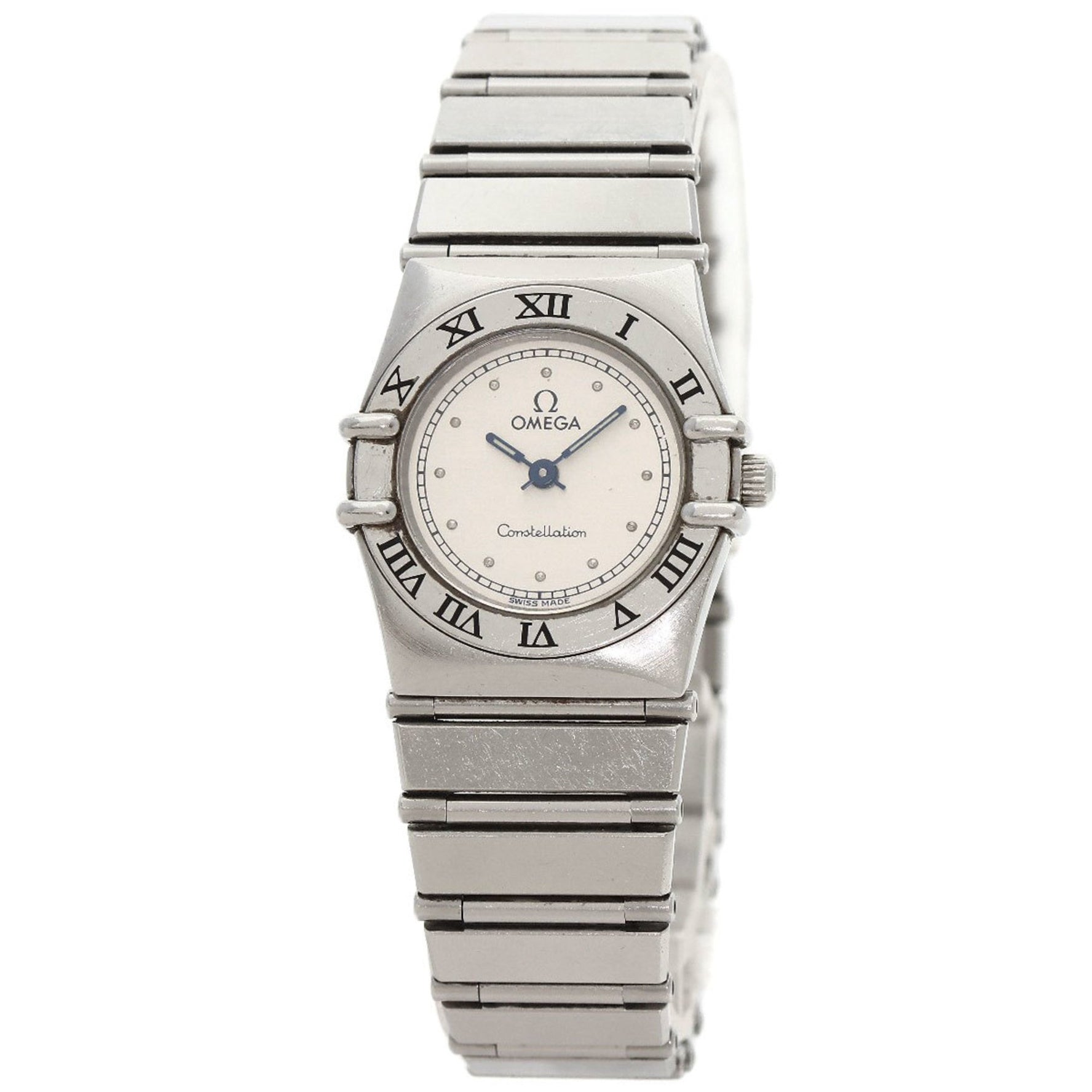 OMEGA Constellation Flat Bezel Watch Stainless Steel SS Ladies