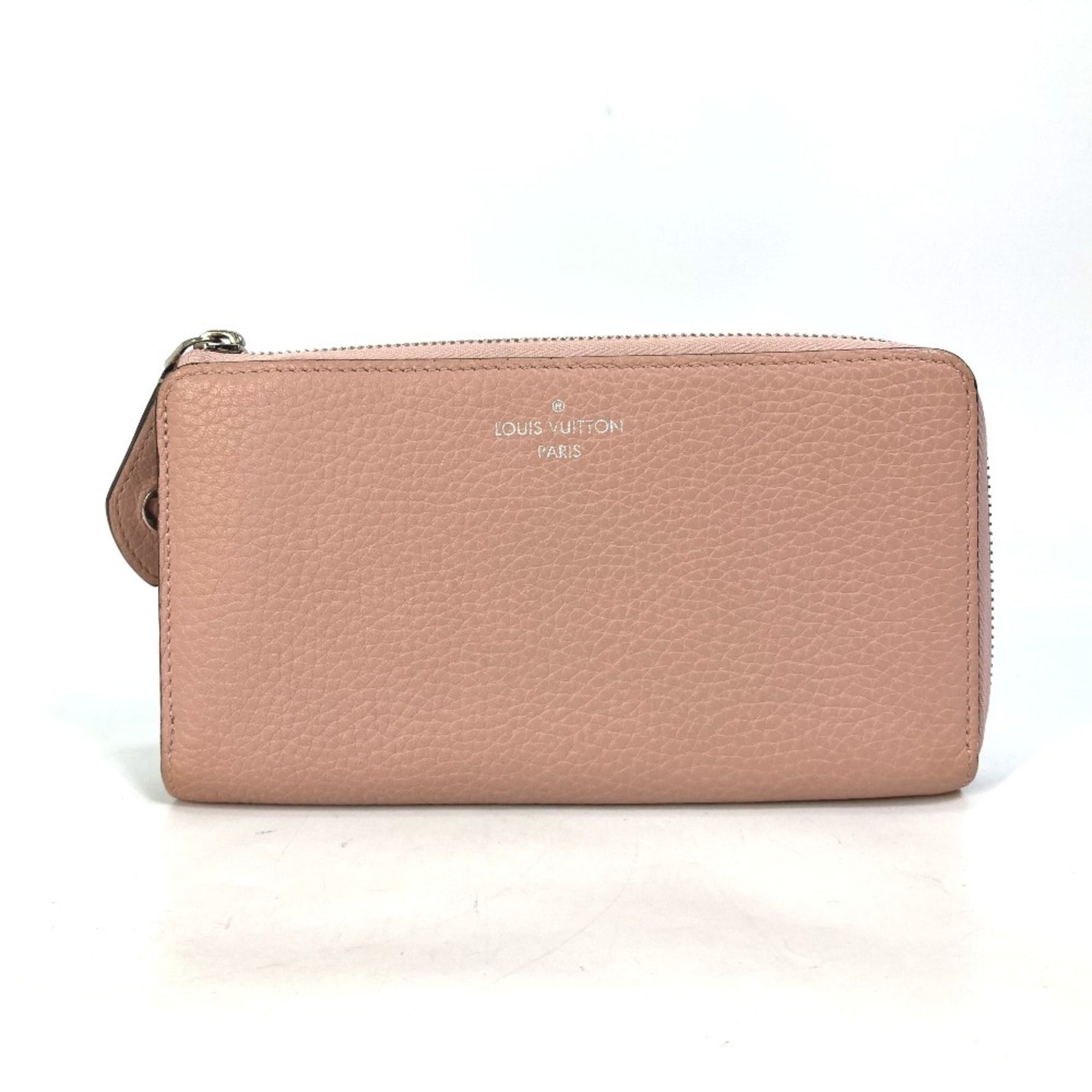 LOUIS VUITTON M63103 Portefeuille Comete L-shaped zipper long wallet in Taurillon leather, women's, pink