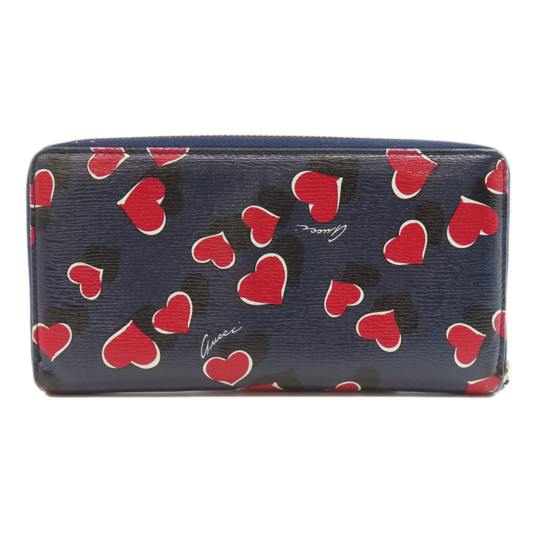 GUCCI Interlocking G Long Wallet Leather Women's