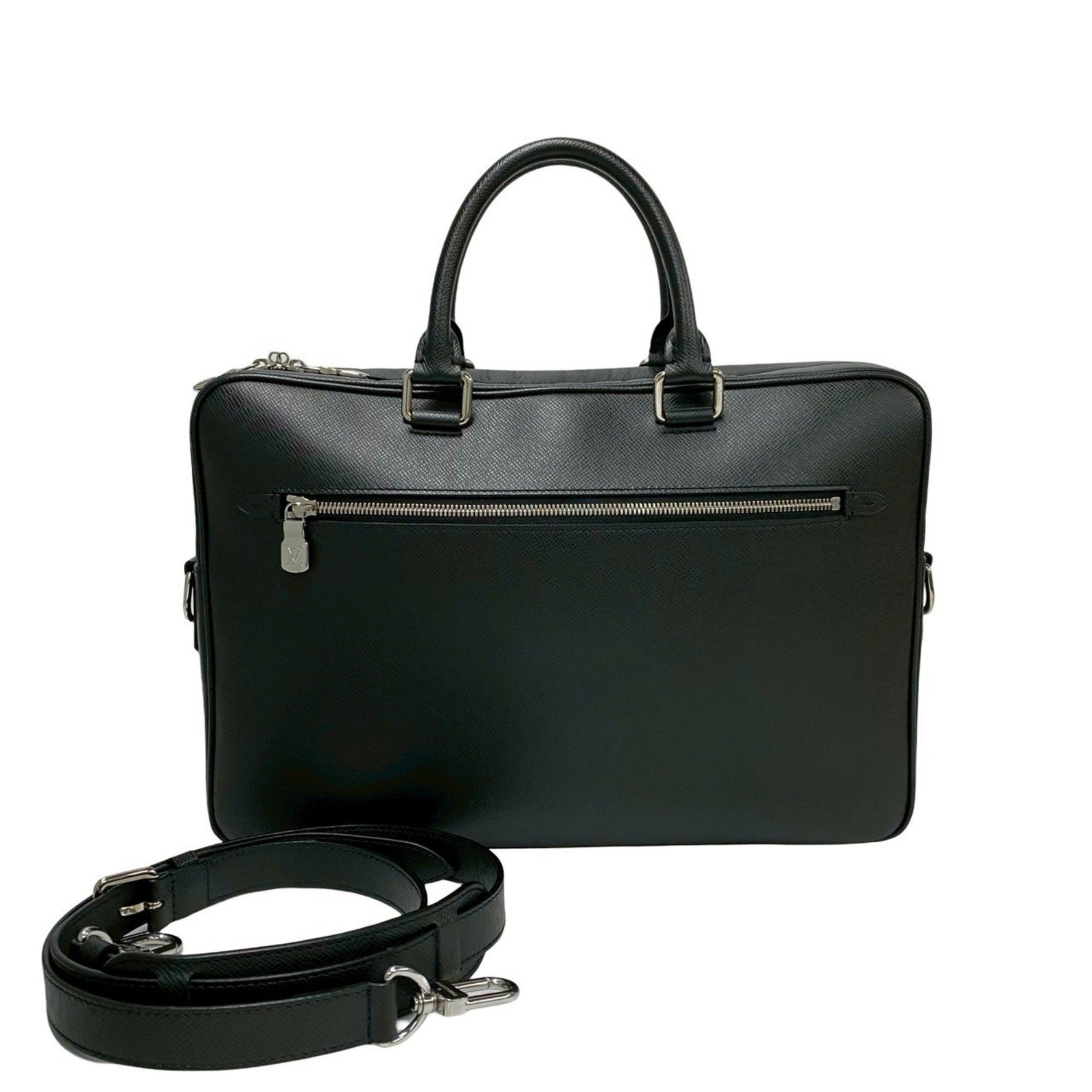 Louis Vuitton Porte-Document Voyage Taiga Leather Shoulder Bag