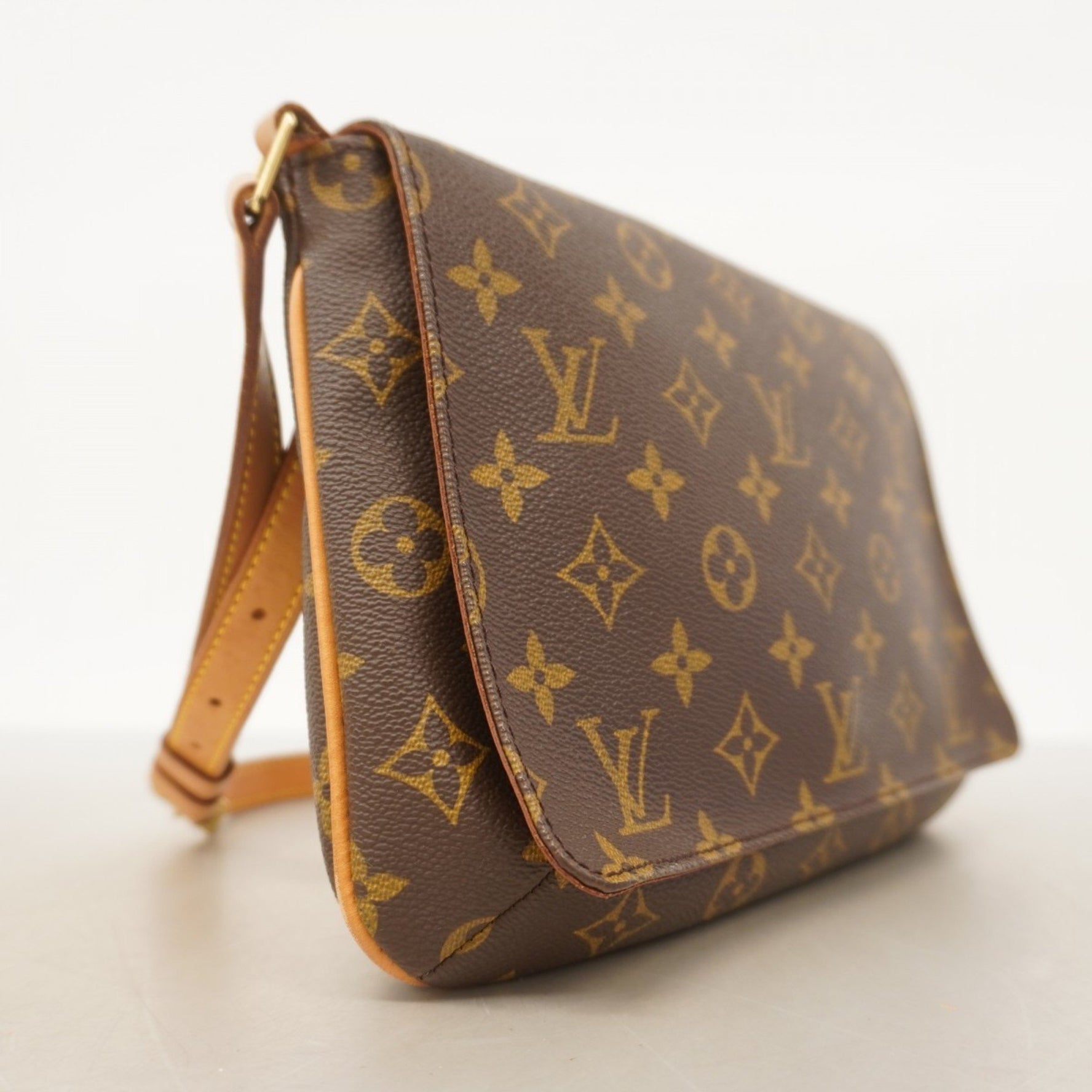 Louis Vuitton Monogram Musette Tango Short Strap Shoulder Bag M51257 Brown Women's
